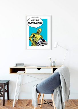 Komar Poster Star Wars Classic Comic Quote Droids, Star Wars (1 St), Kinderzimmer, Schlafzimmer, Wohnzimmer