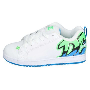 DC Shoes DC Shoes Court Graffik White/Lime/Turquoise Sneaker