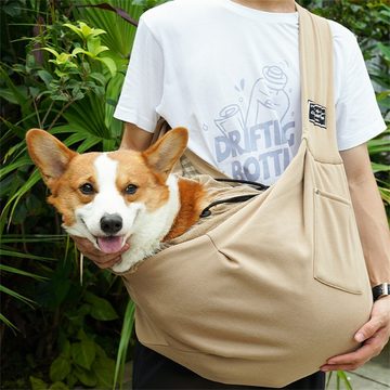 Katde Tiertransporttasche Tragetuch Tasche für Hunde Katzen Kleintiere-Traglast bis zu 6.5kg