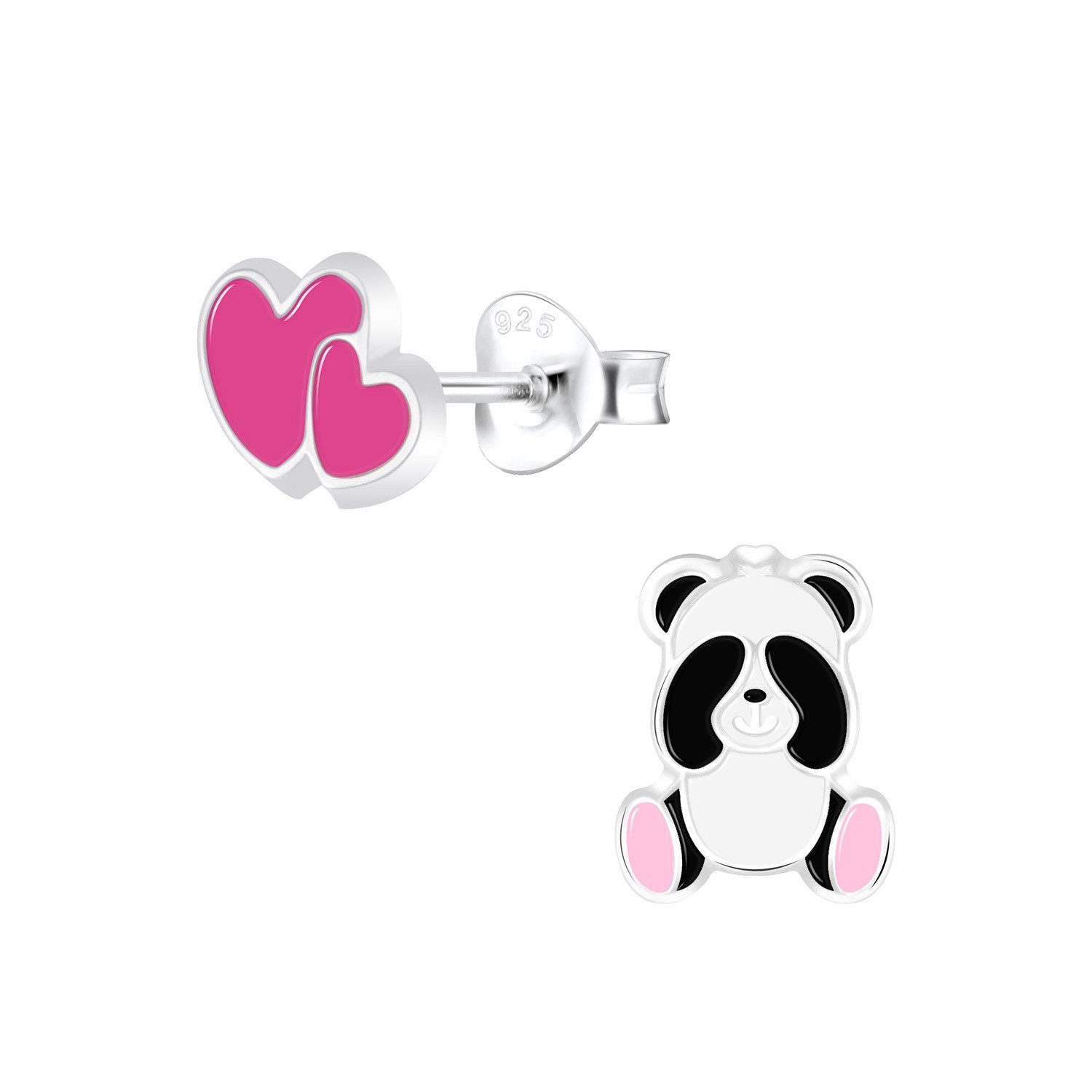 Ohrring-Set Pandaliebhaber Kinder Ohrringe 925 Silber