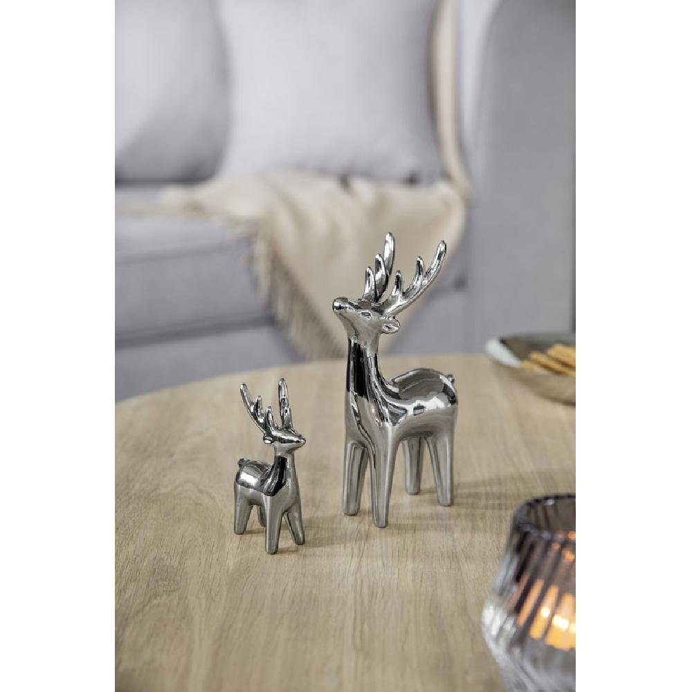 Fink Weihnachtsbaumkugel Dekofigur Rentier Sven Silber (18cm) günstig online kaufen