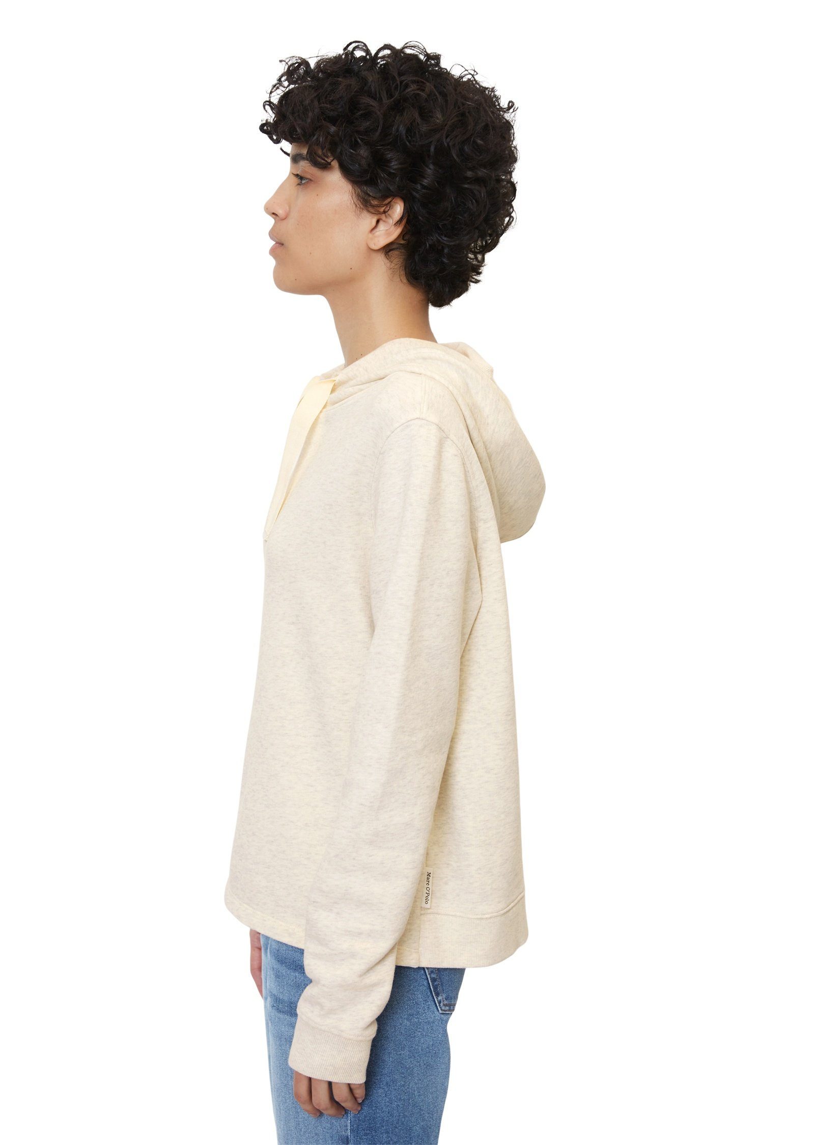 grau O'Polo Sweatshirt Organic-Cotton-Sweat-Qualität Marc aus
