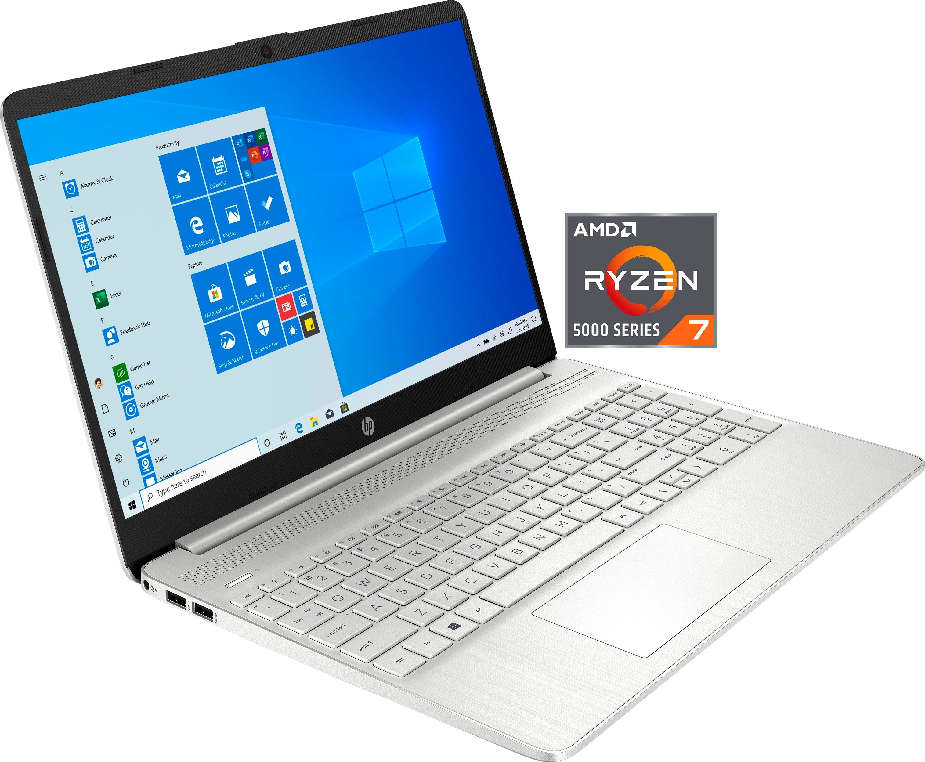 GB Notebook 7 (39,6 Ryzen HP 1000 Graphics, SSD) cm/15,6 15s-eq2280ng Zoll, Radeon 5700U, AMD