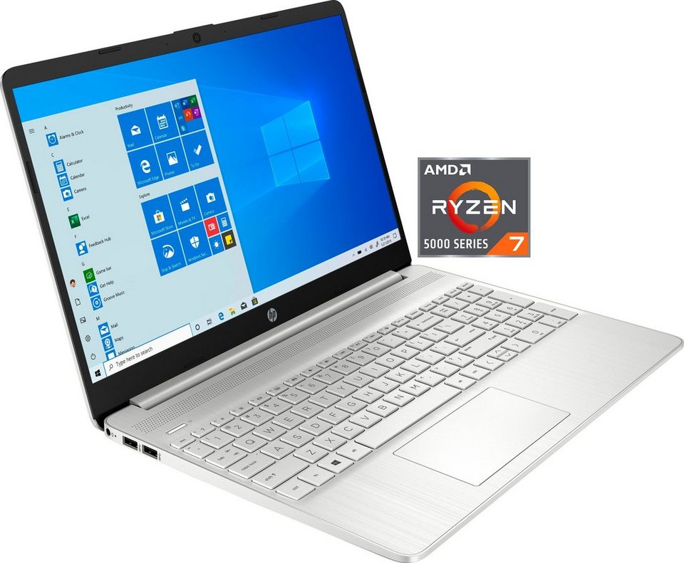 HP 15s-eq2280ng Notebook (39,6 cm/15,6 Zoll, AMD Ryzen 7 5700U, Radeon  Graphics, 1000 GB SSD)
