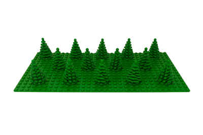 LEGO® Spielbausteine LEGO® Kleiner Baum Tanne Kiefer Fichte Grün - 2435 NEU! Menge 10x, (Creativ-Set, 10 St), Made in Europe