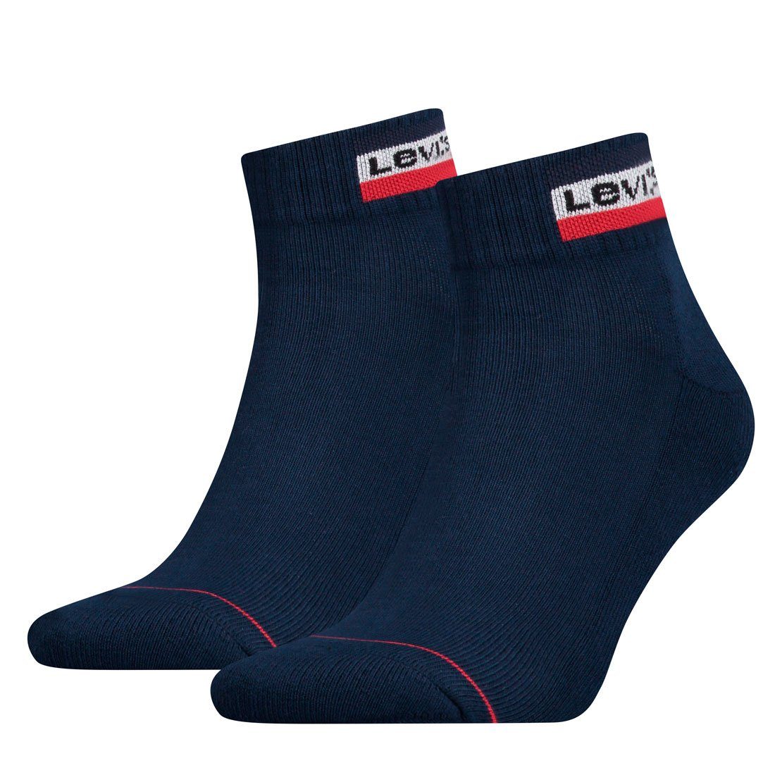 Levi's® Kurzsocken Levis 198 NDL - Mid 144 Dress Cut SPRTW Blues (2-Paar)