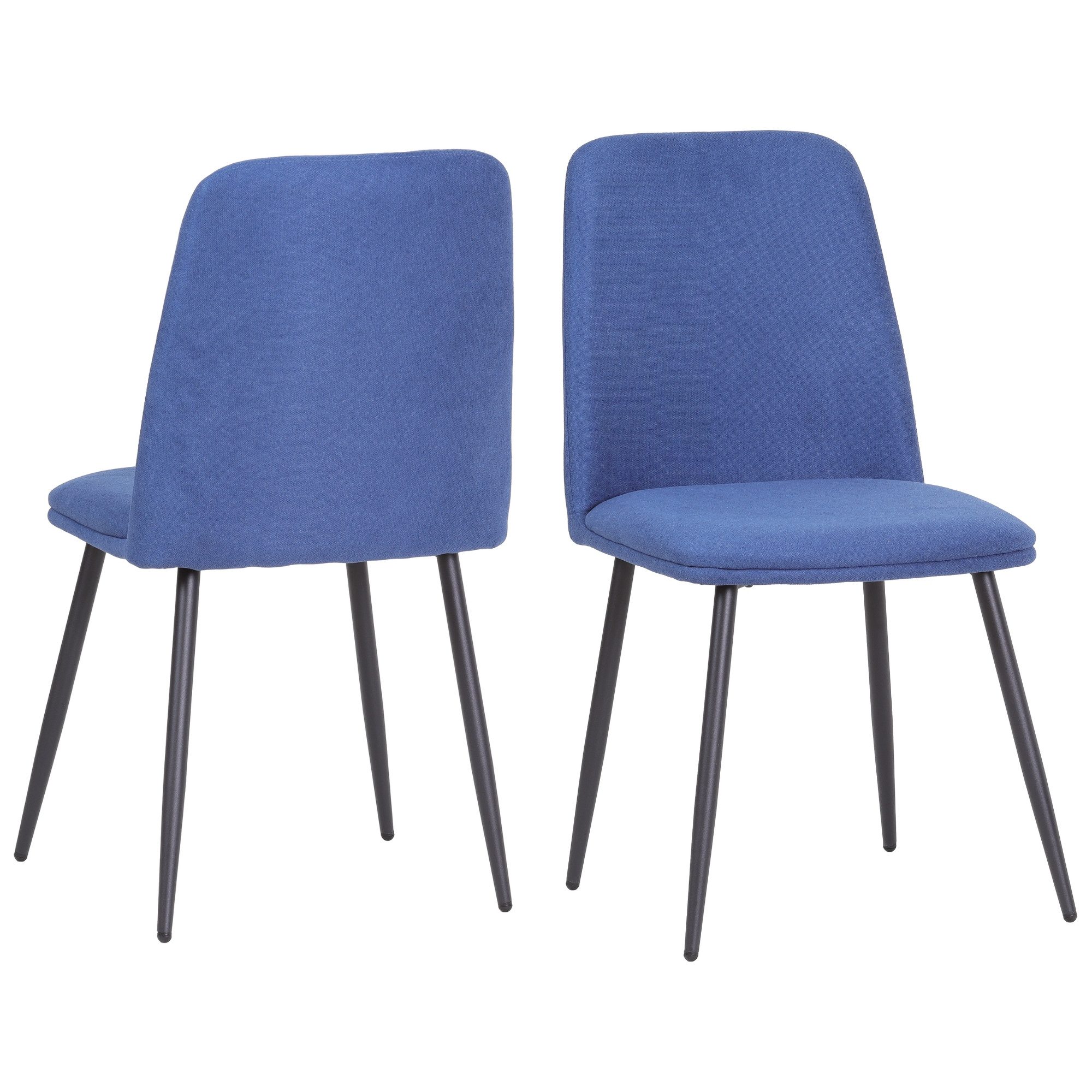Albatros International Esszimmerstuhl Esszimmer Stühle 4 er Set BONO, Stuhl Stühle Esszimmerstühle, Küche (2er Set, Blau, Stoff Bezug), Küchenstuhl Küchenstühle Essstühle für den Esstisch Ess Stühle