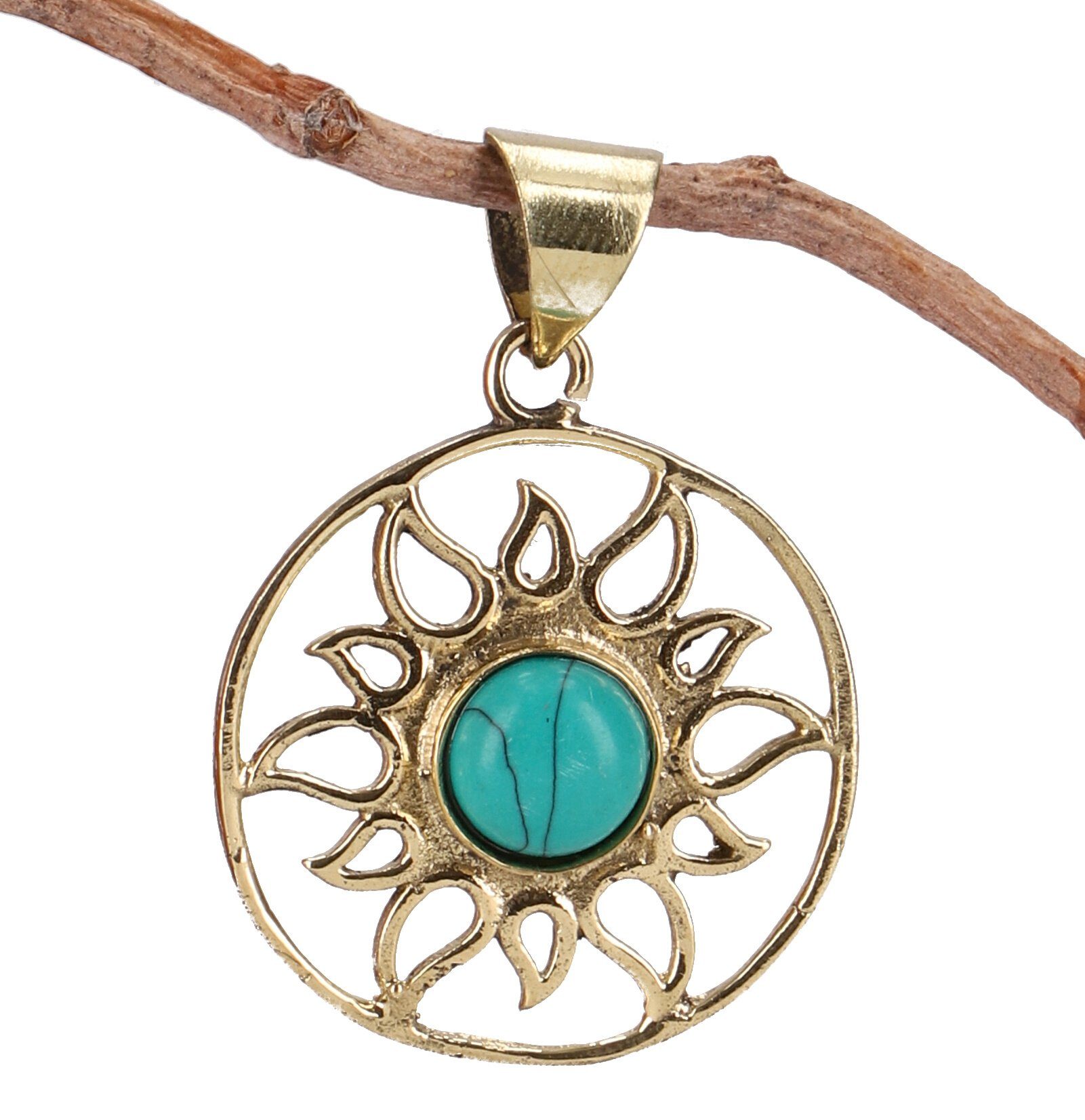 Guru-Shop Kettenanhänger Boho Amulett, Sonnenamulett, Tribal.. günstig online kaufen