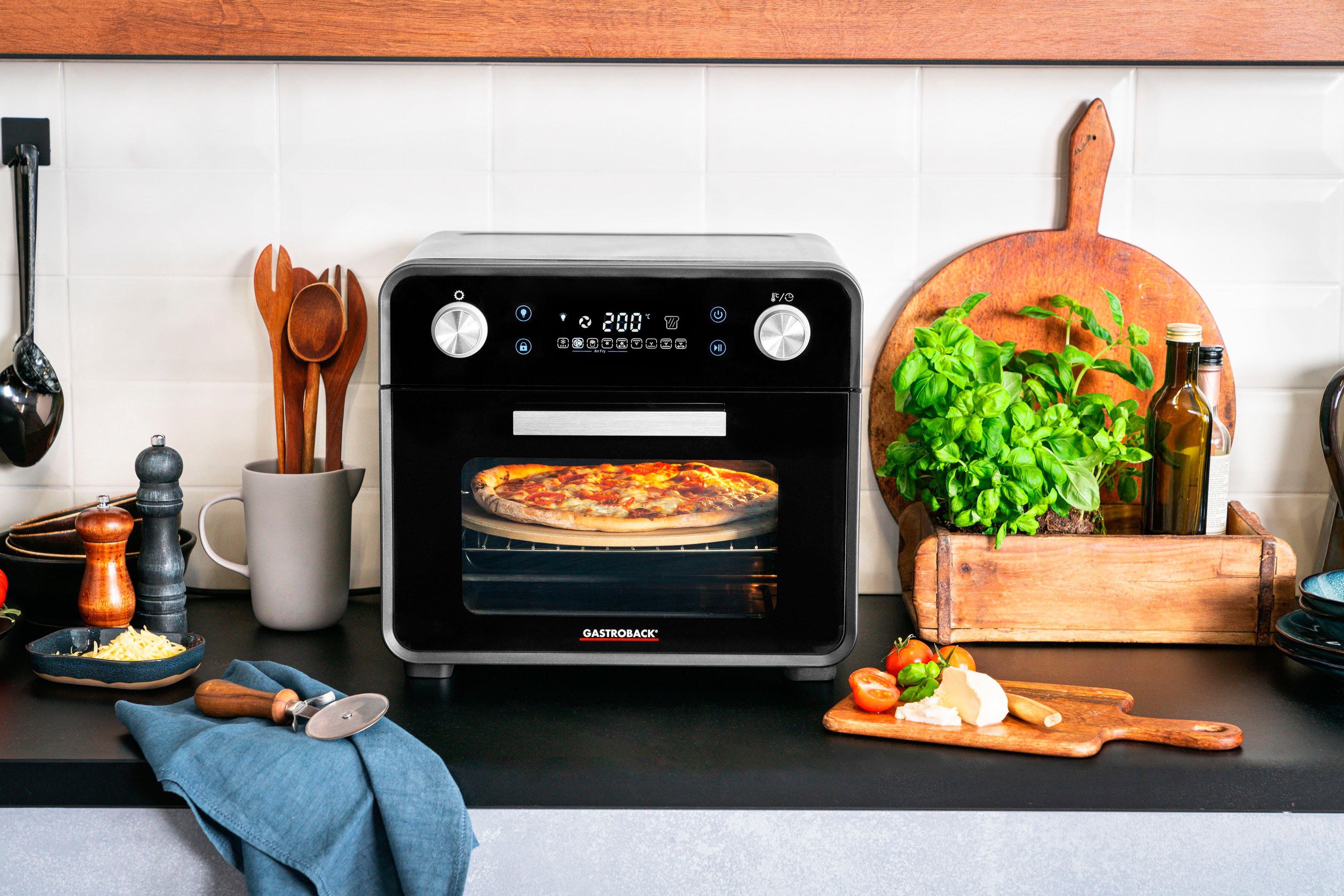 Gastroback Minibackofen DESIGN OFEN AIR FRY & PIZZA 42815