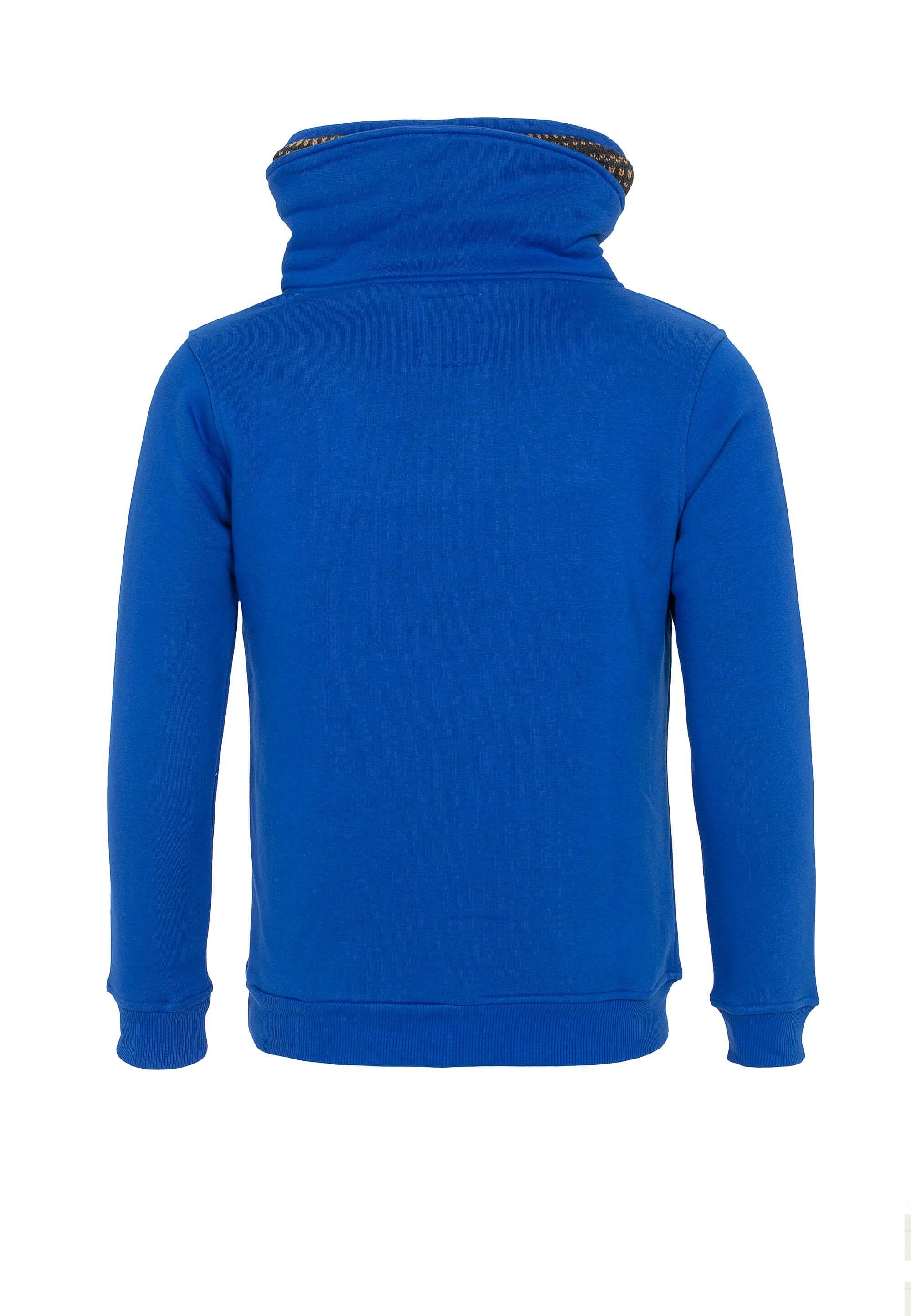 Doppelte Baxx blau-blau Sweatshirt Cipo Kragen mit &