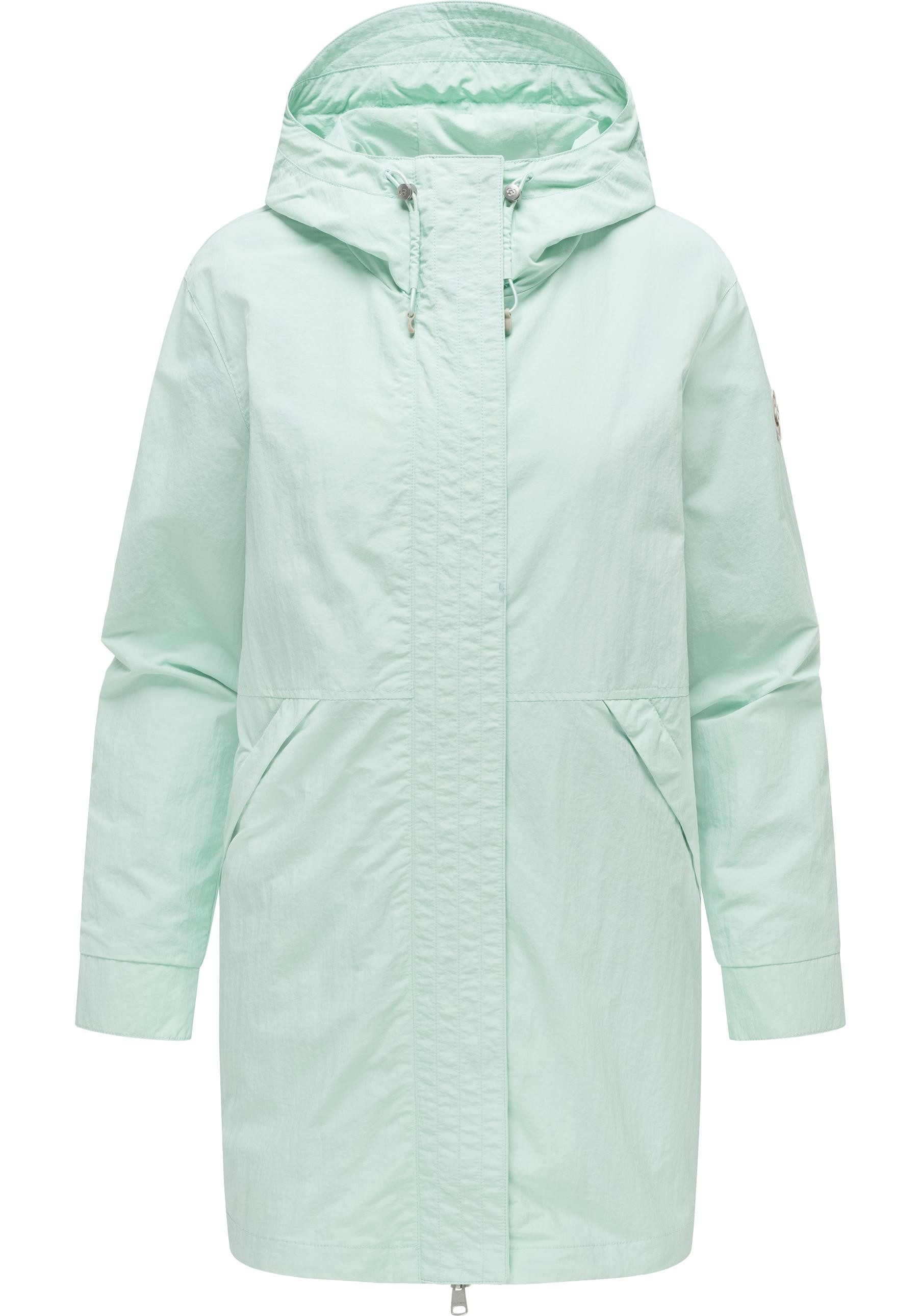 Ragwear Kurzmantel Lamyja A Leichter Oversize-Übergangsparka mit Kapuze