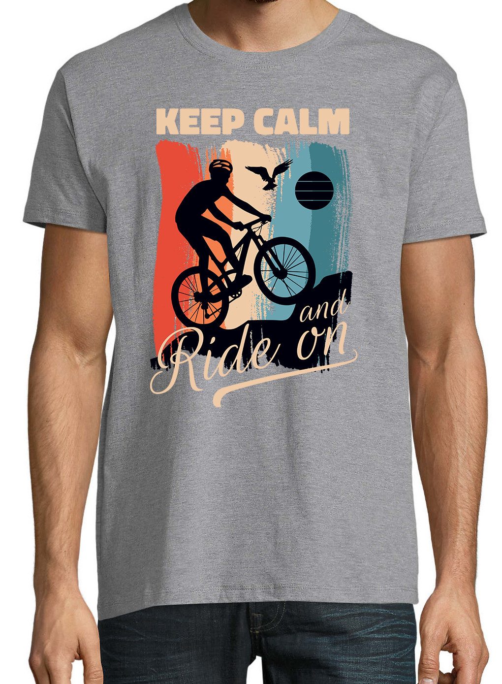 Youth Designz Print-Shirt Keep Calm Fahrrad günstig online kaufen
