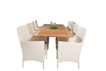 ebuy24 Garten-Essgruppe Panama Gartenset Tisch 90x160/240cm und 8 Stühle M