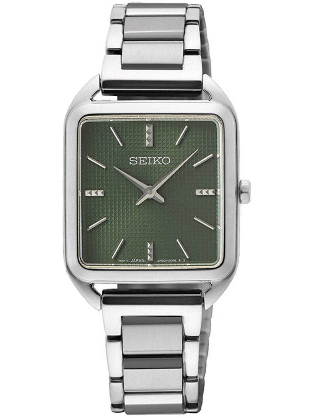 Quarzuhr Seiko SWR075P1 Damenuhr eckige Damenuhr 26mm 5ATM Seiko SWR075P1 Damenuhr eckige Damenuhr 26mm 5ATM