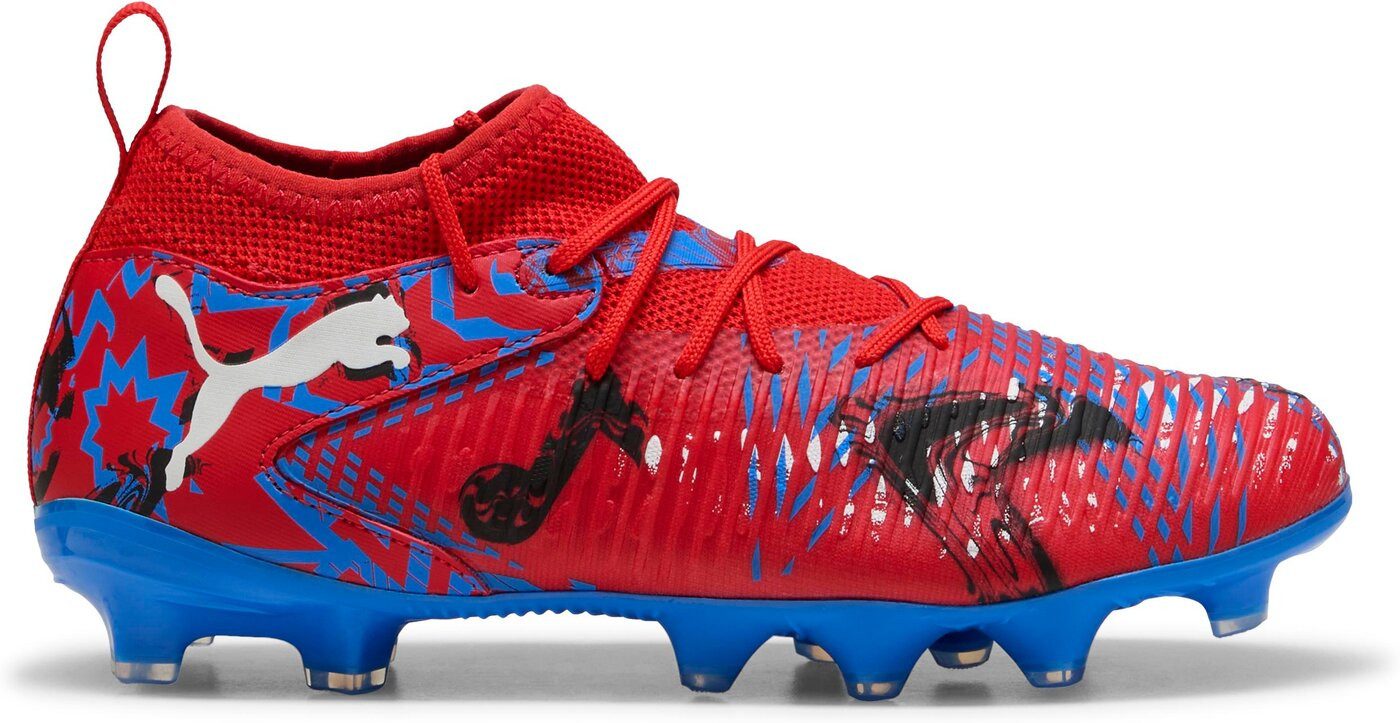 FUTURE 8 MATCH PLAYMAKERS FG/AG Jr PUMA RED-PUMA BLACK-ULTRA BLUE-PINK Fußballschuh