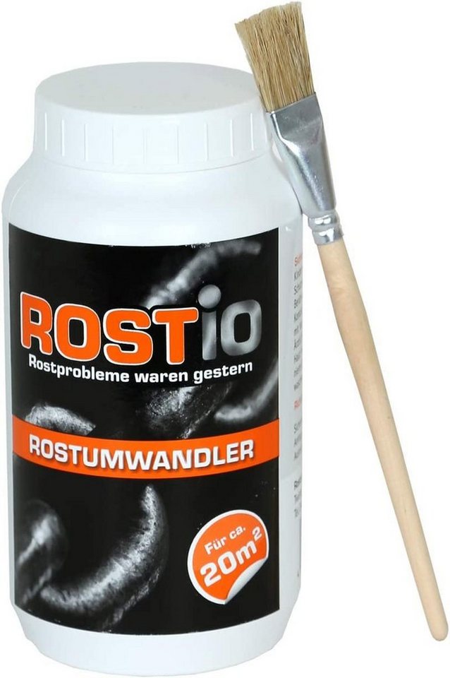 Rostkonverter Liter, Rostentferner mit Pinsel 1 Rostio Rostumwandler