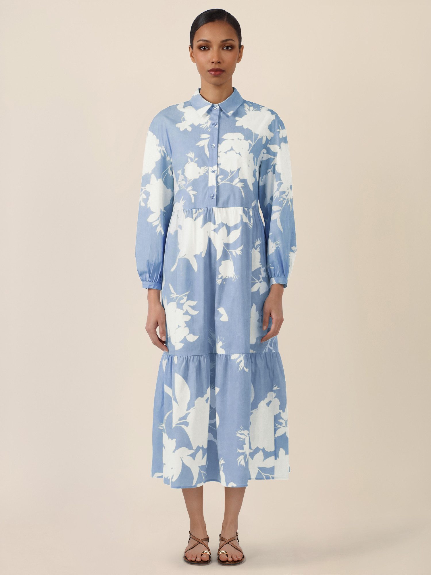 Apart Midikleid mit floralem Allover-Print günstig online kaufen