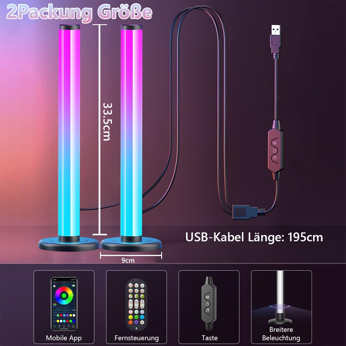 Jibenhome LED-Streifen Smart Lightbar RGB Lampe günstig online kaufen