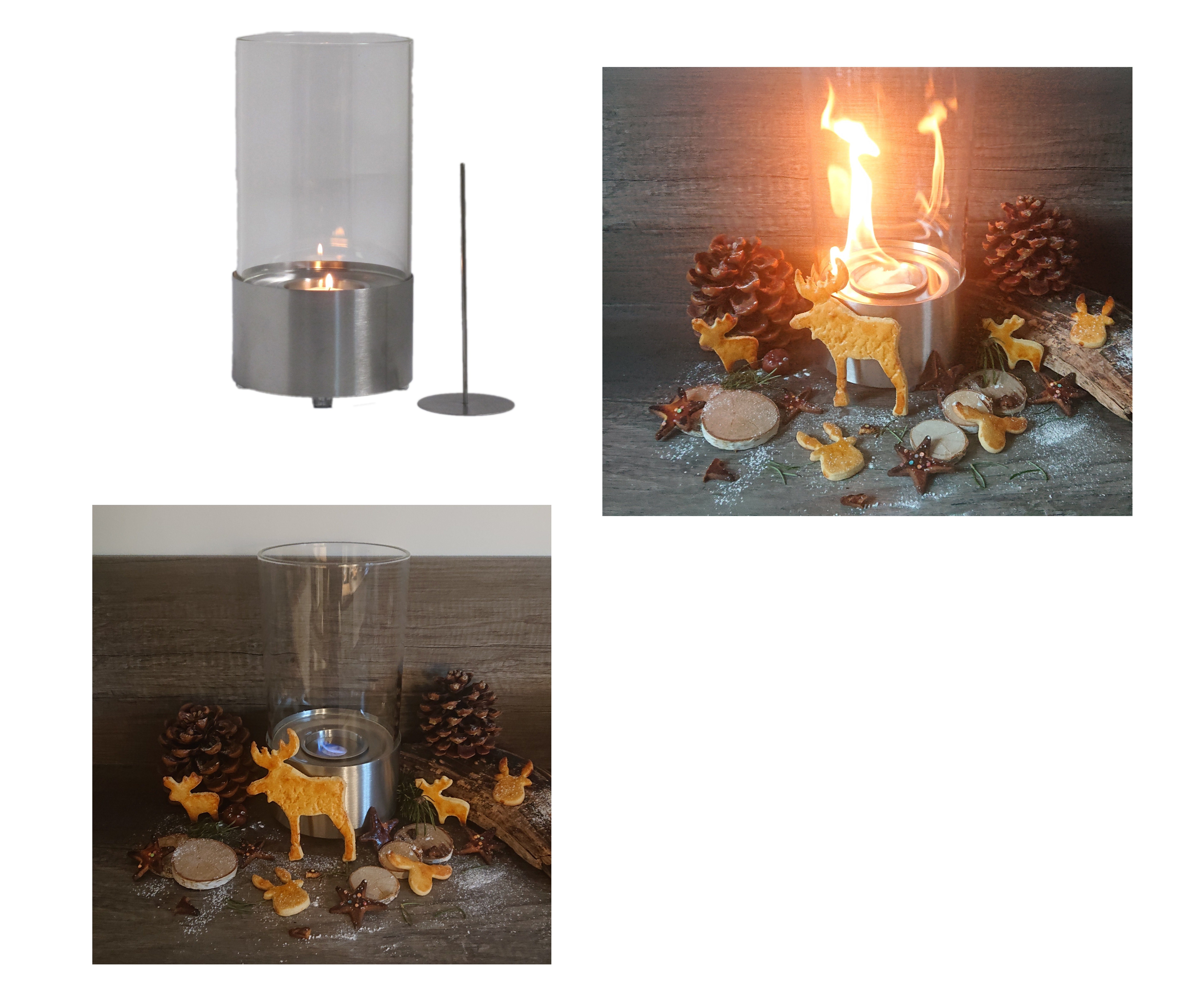 TecnoAir System Tischfeuer Tischfeuer Tischkamin Feuerstelle Kamin Gelkamin Bio Ethanol-Kamin