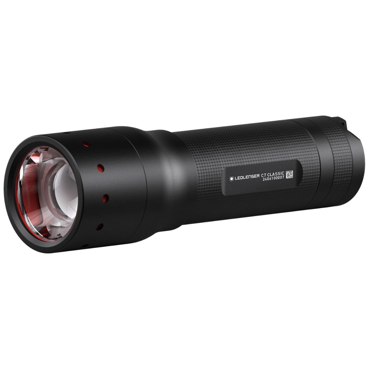 Ledlenser Taschenlampe C7 Classic, 450 Lumen, 300m Leuchtweite, 25 Std. Laufzeit, IP54, AAA Batterien