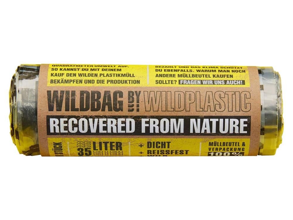 WILDPLASTIC Müllbeutel Wildplastic Müllbeutel 'Wildbag' 35 l, Schwerlast