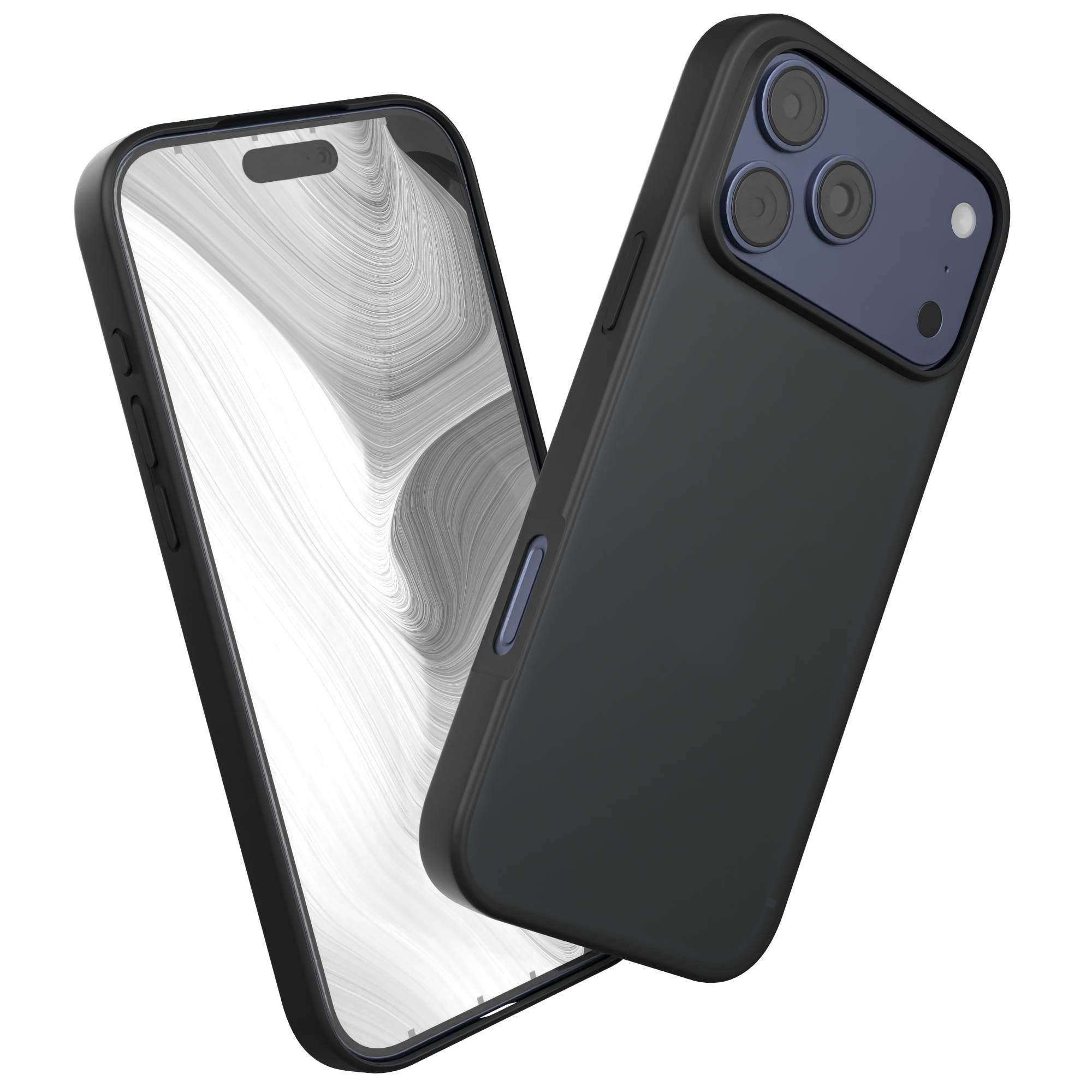 EAZY CASE Handyhülle Outdoor Case für Apple iPhone 17 Pro Max 6,9 Zoll, Hülle Outdoor kratzfest Schutzhülle mit Kameraschutz Robust Schwarz