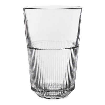 Depot Glas Trinkglas Ines, 100% Glas, aus Glas, Ø 8 Zentimeter, H 13 Zentimeter