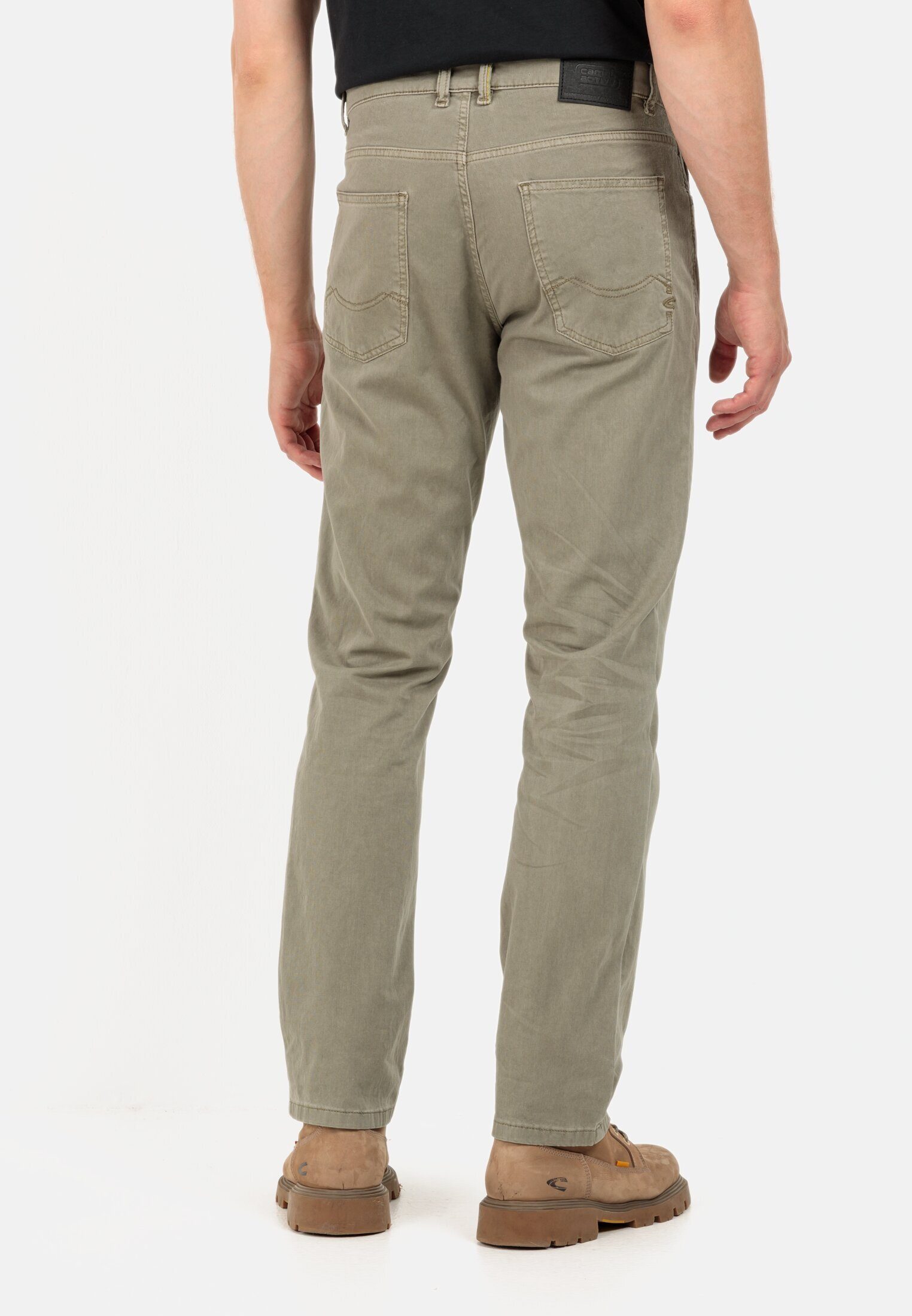 Khaki Hose 5-Pocket-Jeans Relaxed Fit active 5-Pocket camel