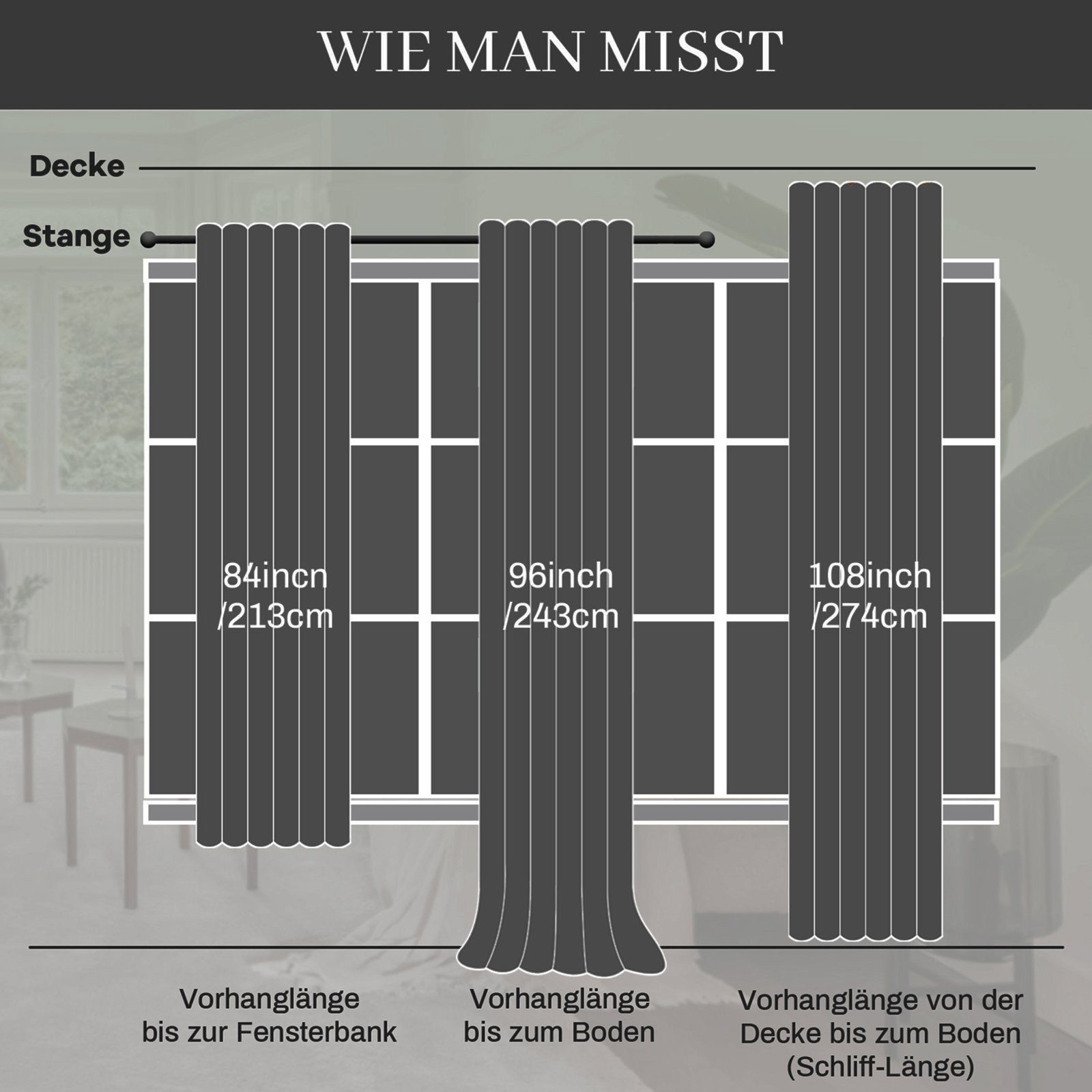 BTTO V&G Verdunkelungsvorhang Gardinen-Sets 2St, Samt günstig online kaufen