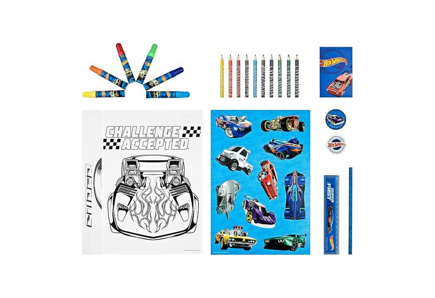 Thumbnail - Hot Wheels Federmäppchen Schreibwaren-Set – 35-teiliges Kreativpaket für Kinder