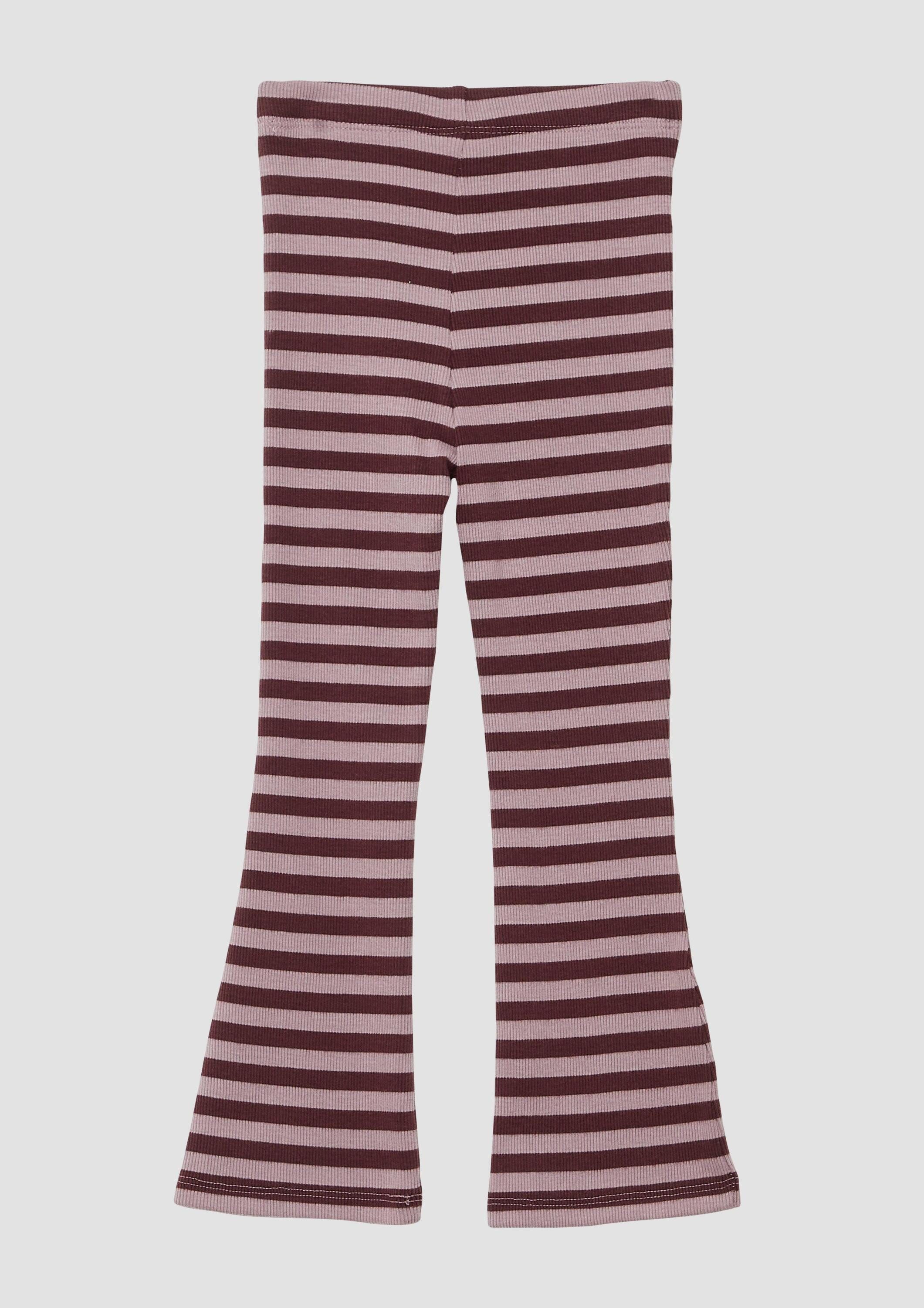 s.Oliver Leggings Leggings Ripphose mit Elastikbund und Flared Leg