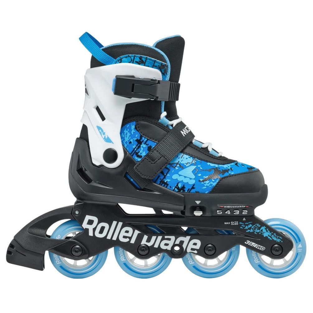 ROLLERBLADE Inlineskates Microblade SL (Rollen: 72mm/80A, Kugellager: SG3) schwarz/himmelwasser