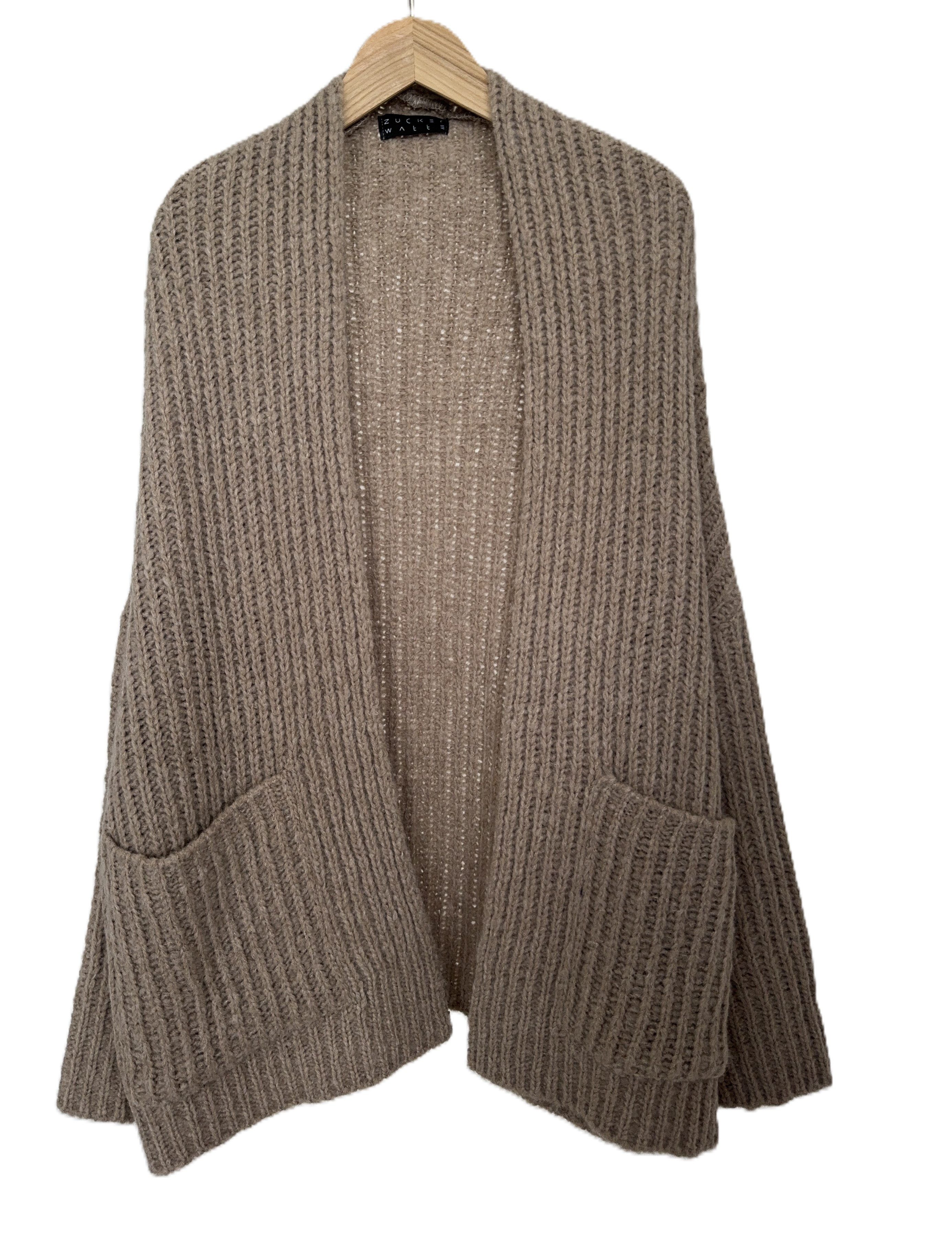 Zuckerwatte Strickjacke Rippstrickoptik aus weicher Merino günstig online kaufen