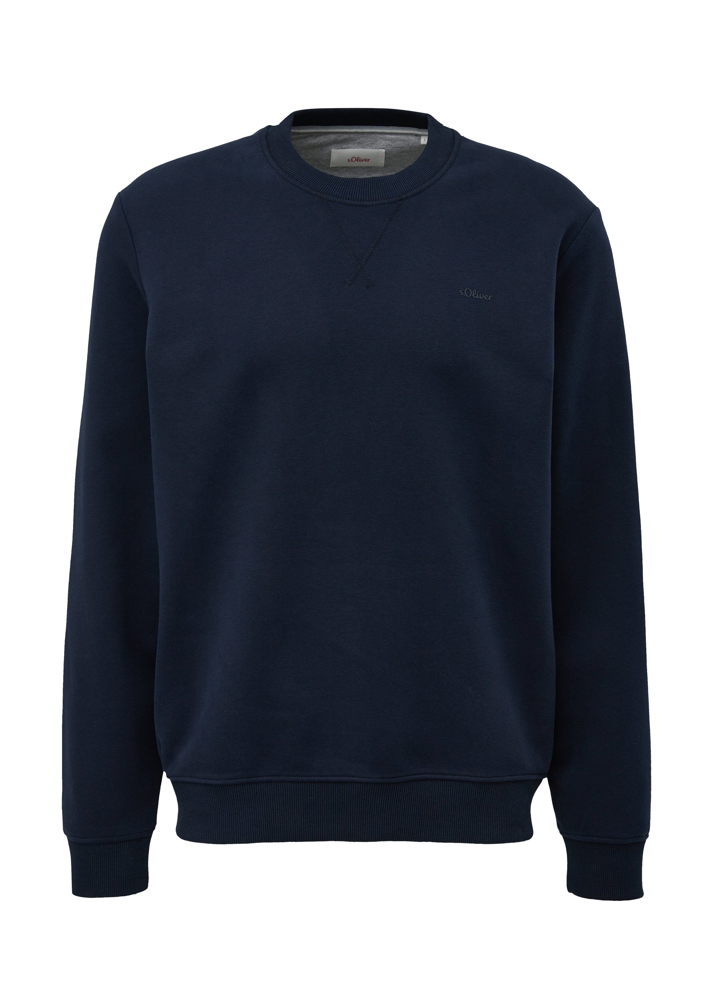 Sweatshirt mit blue auf der Brust s.Oliver Logoprägung