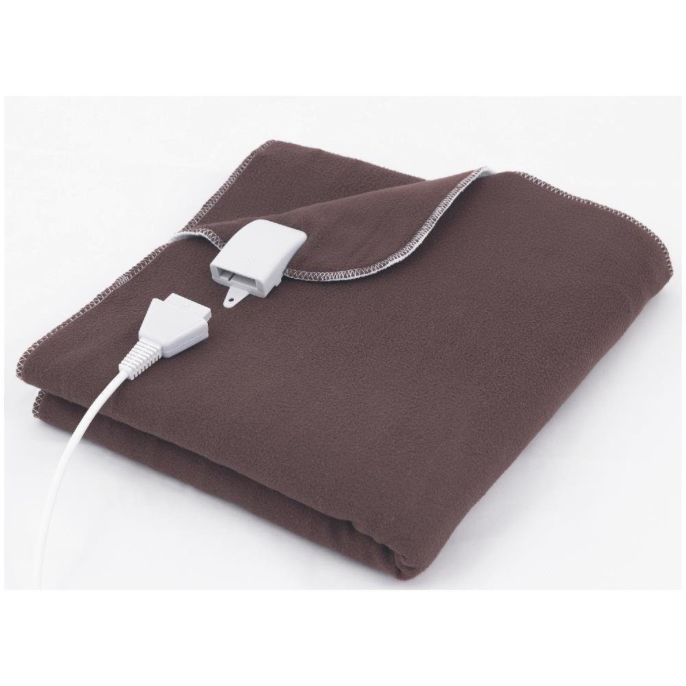 Domo Elektro Heizdecke DO605ED, 1-tlg., waschbar, 6 Heizstufen, baun / weiß