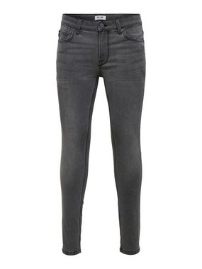 ONLY & SONS Slim-fit-Jeans Skinny Fit Jeans Denim Hose Stretch Pants ONSWARP Tapered Trousers (1-tlg) 3964 in Grau