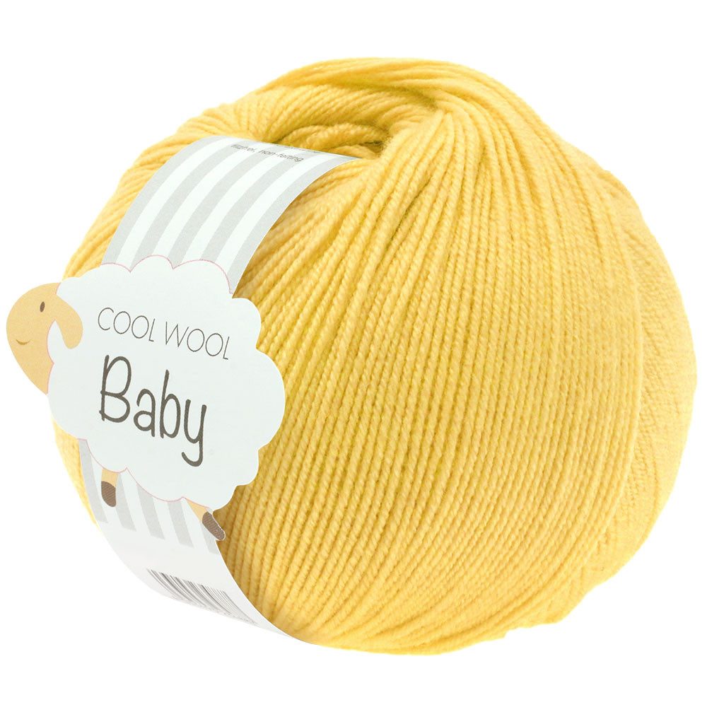 LANA GROSSA COOL WOOL BABY Häkelwolle, 220 m (besonders geeignet für Babystricksachen), 50 g