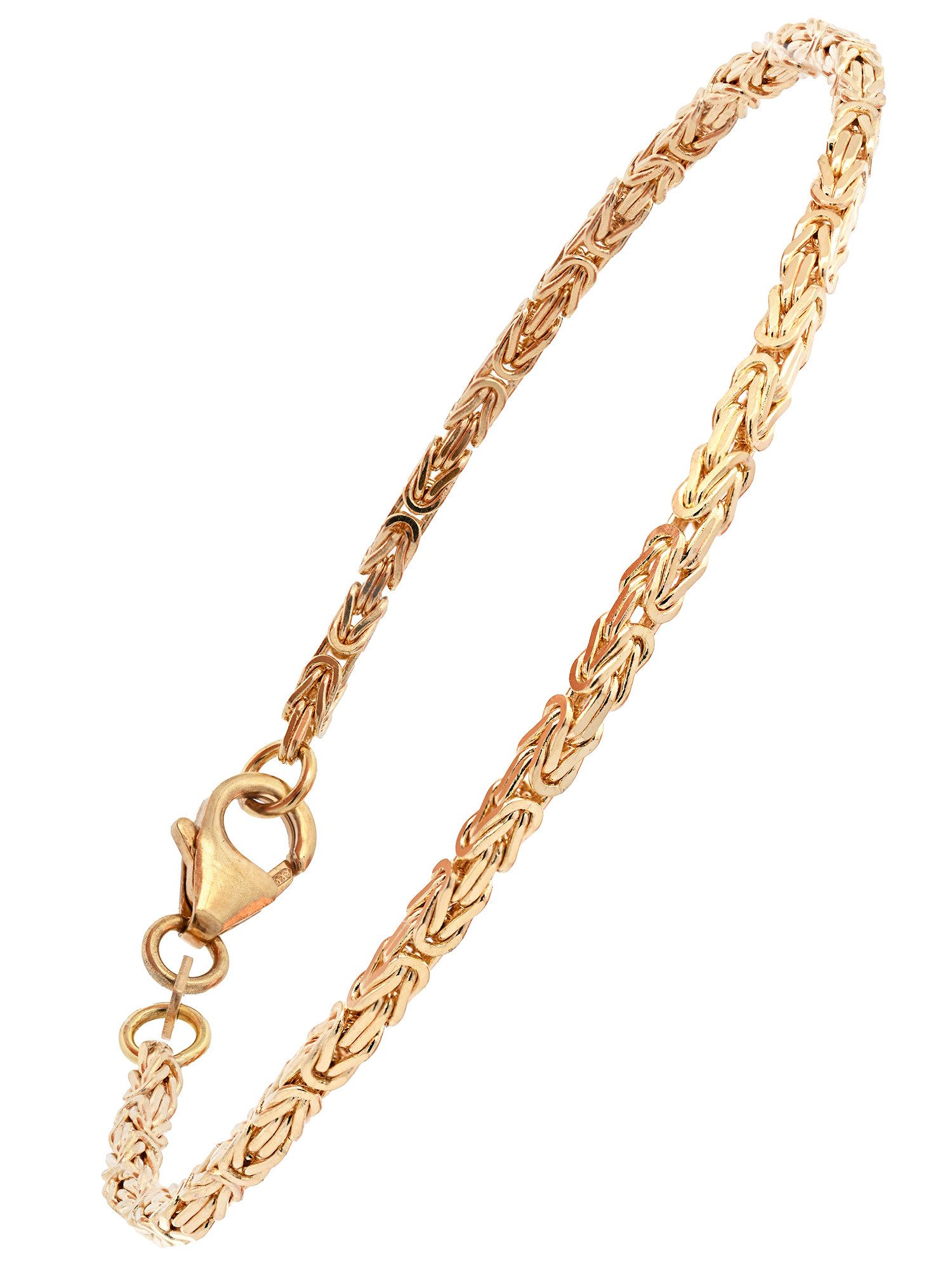 HOPLO Goldarmband Goldarmband Königskette Breite 2,0 mm 19 cm massiv 333-8 Karat Gold, Made in Germany