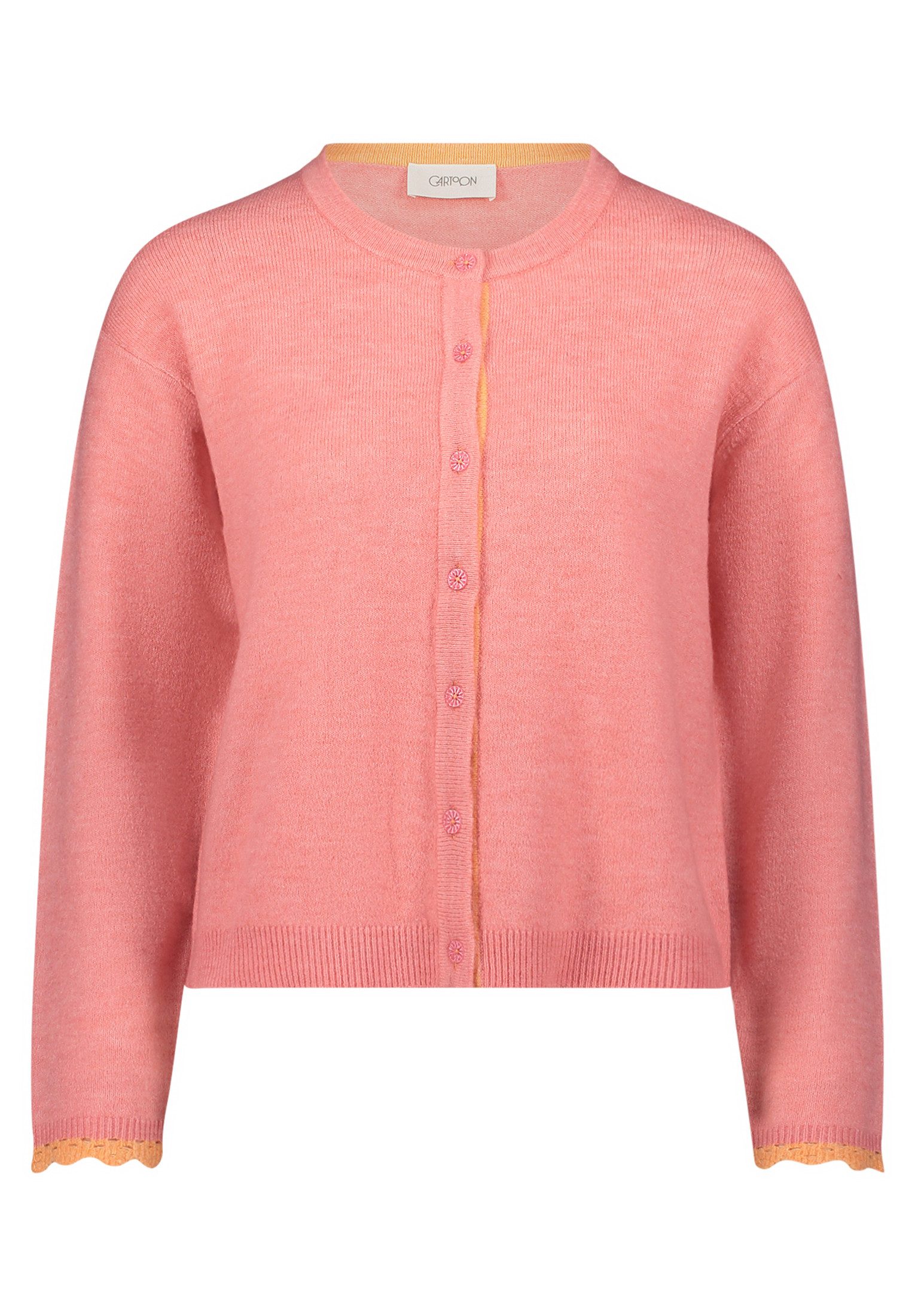 Cartoon Strickpullover Strickjacke Kurz 1/1 Arm