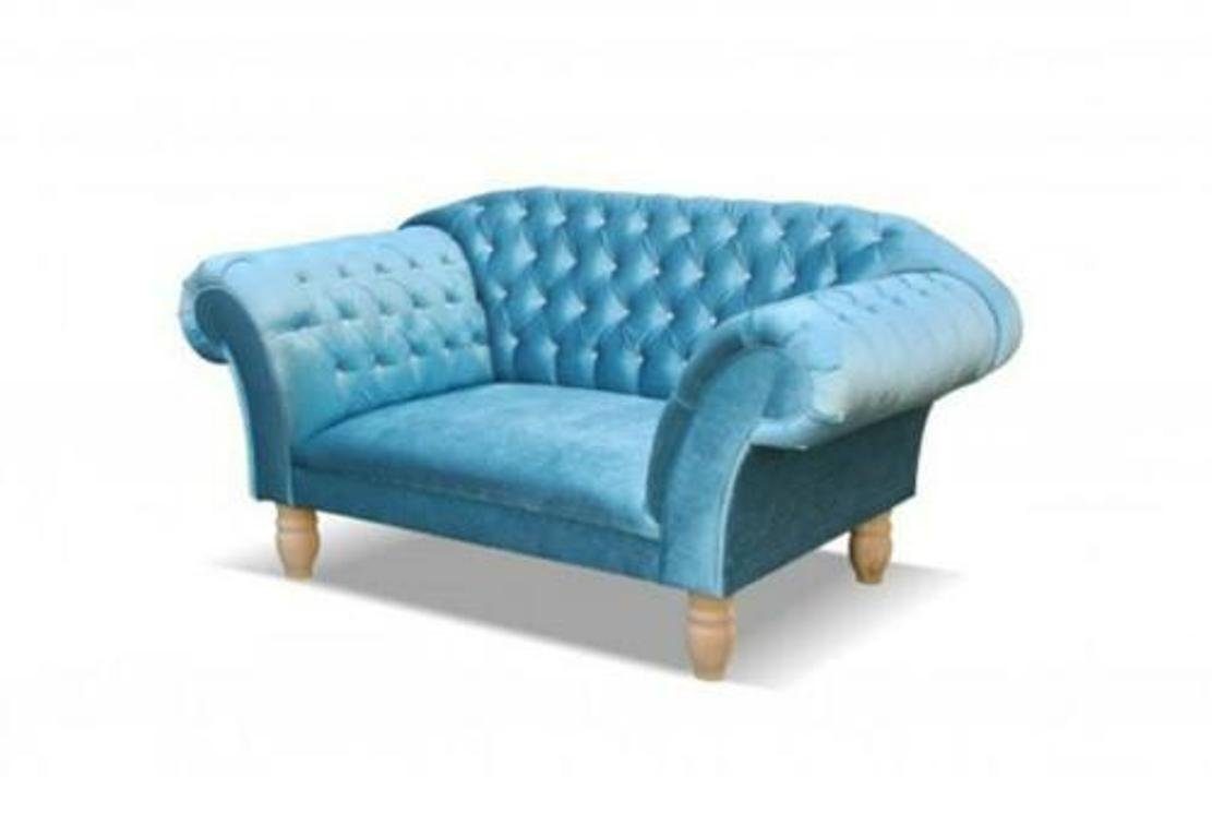 JVmoebel Chesterfield-Sofa, Chesterfield Sofa Couch Polster Klassische Designer Sofas Couchen Big MADRIDII Blau