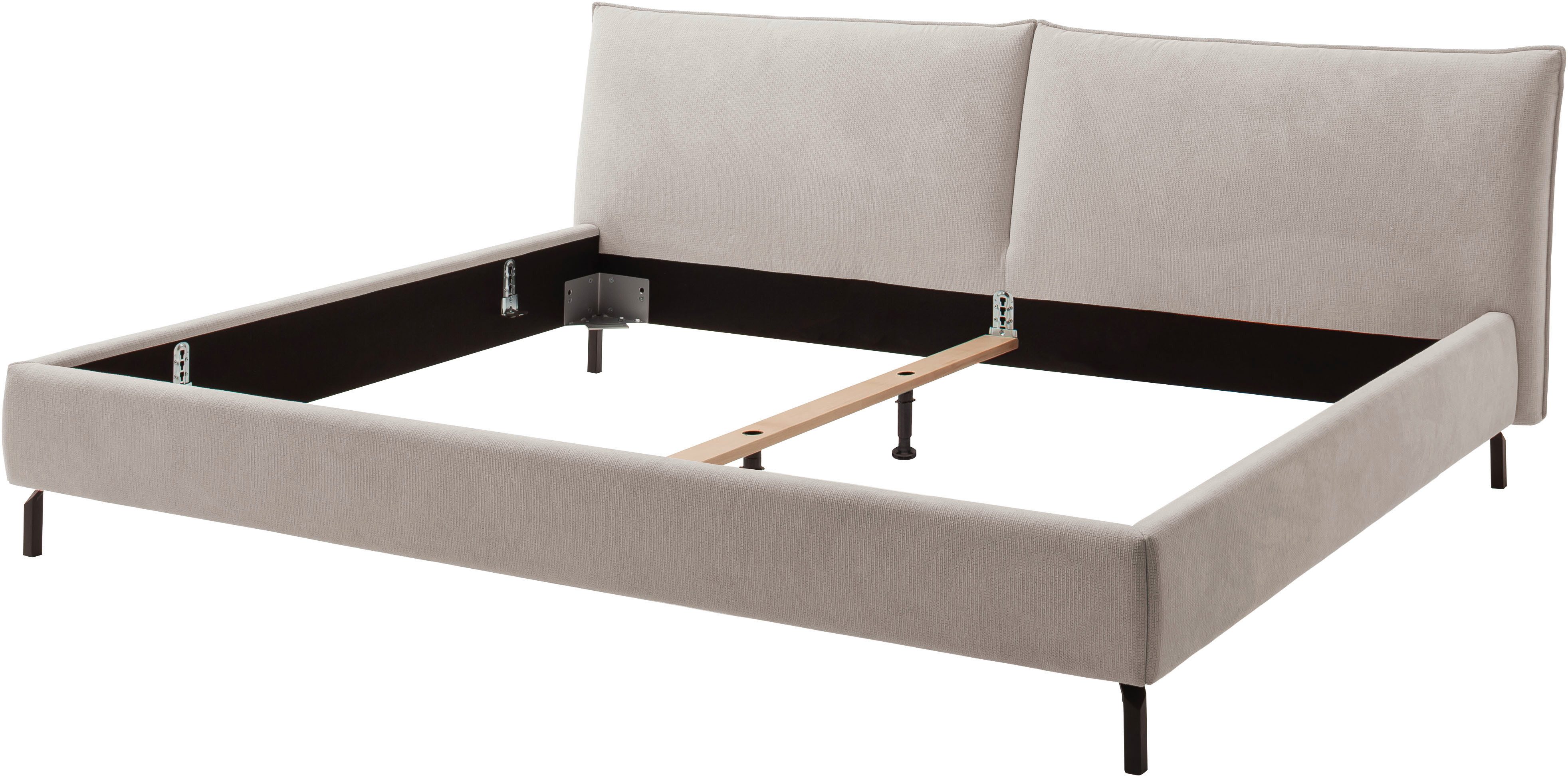 Home affaire Polsterbett Fionara, Familienbett, extrabreite Liegefläche 240cm, in 2 Längen, inkl. 7-fache Einlegetiefenverstellung & saugroboterfreundliche Höhe – Bild 4 von 5