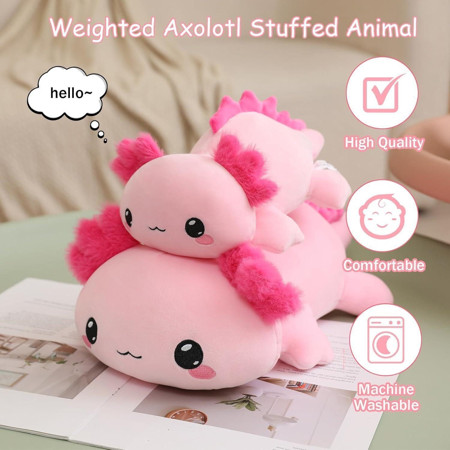 LuxusKollektion Kuscheltier Plüschtier Axolotl Kuscheltier Kissen Geschenk Axolotl 60CM
