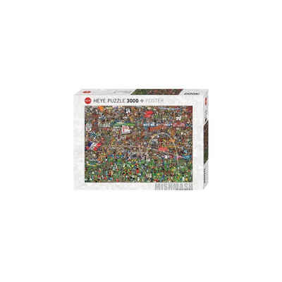 HEYE Puzzle 292058 - Fußballgeschichte - Mischmasch, 3000 Teile,..., 3000 Puzzleteile