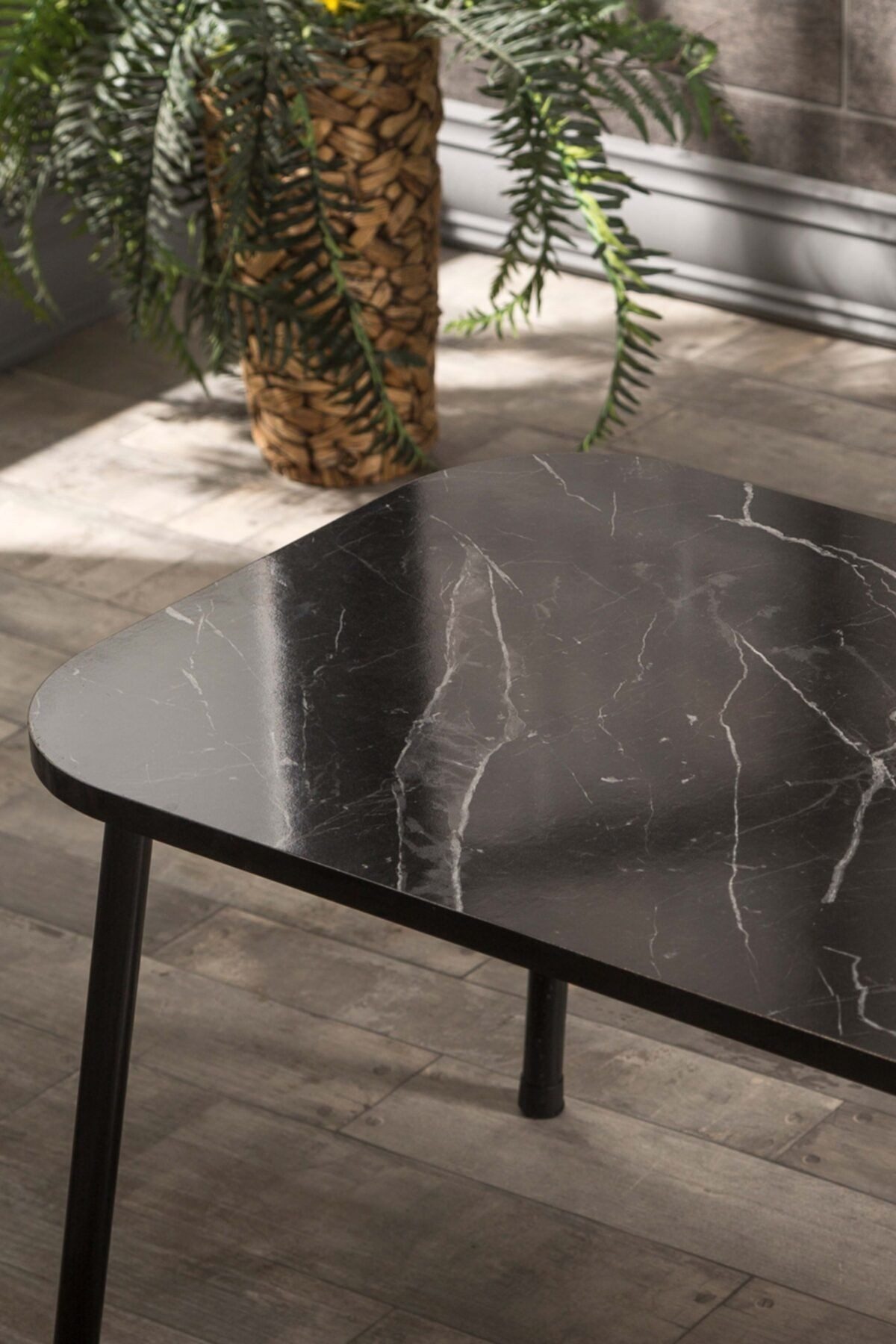 en.casa Couchtisch (1-St), Metallbeine, Dekor Atlantic günstig online kaufen