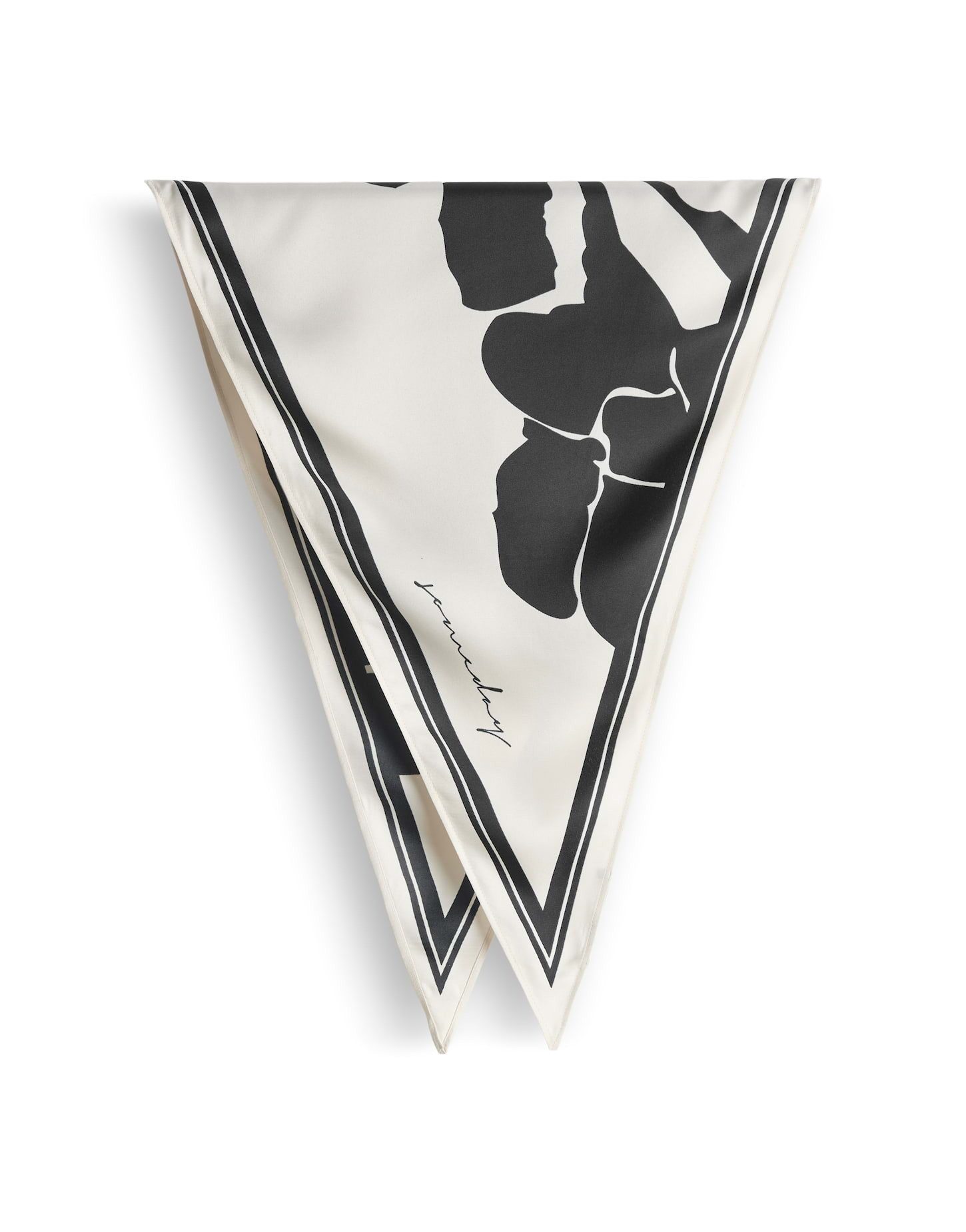 someday Halstuch Beyla scarf aus Satin mit floralem Print, Leichtes, schimmerndes Tuch für elegante Looks