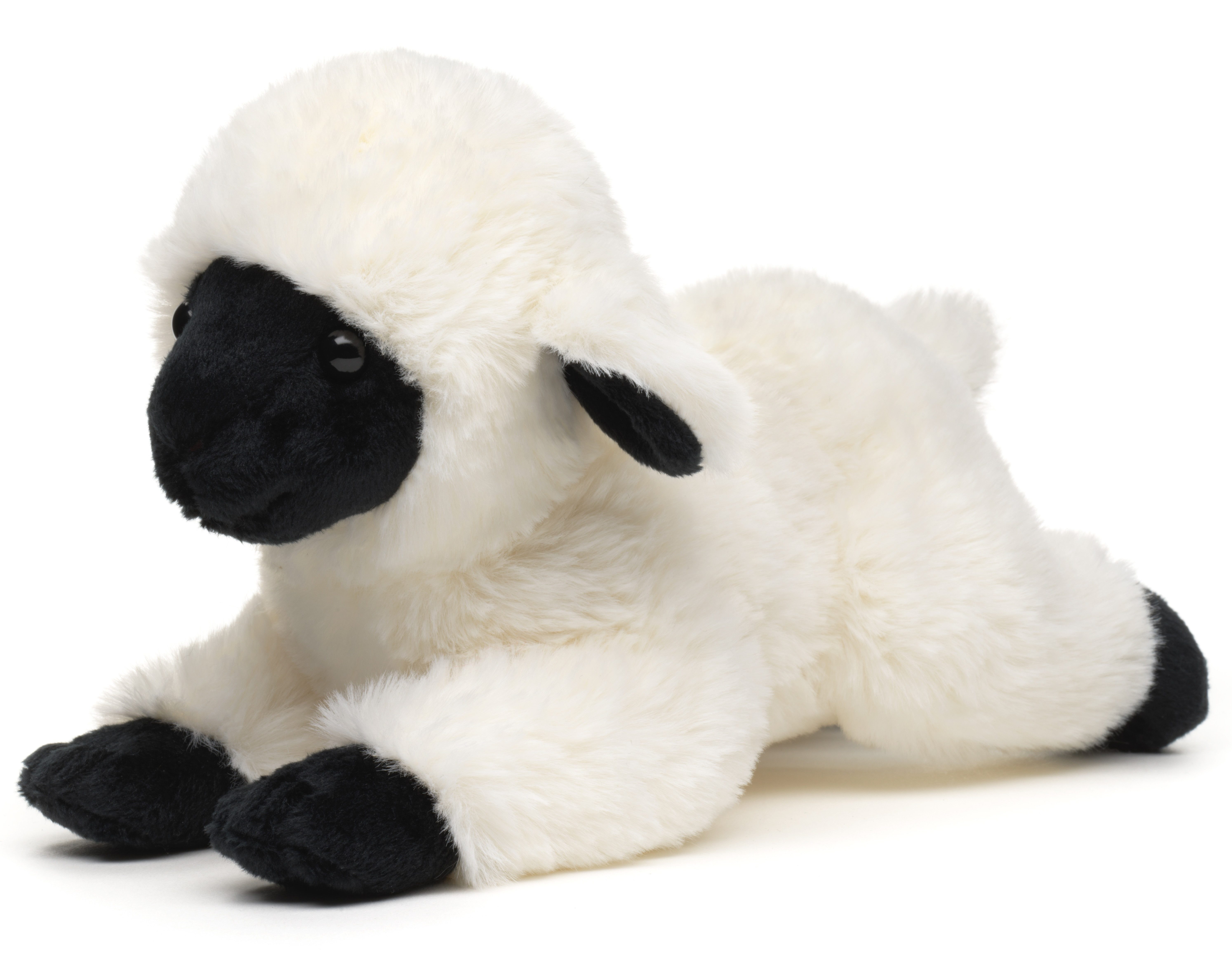 Uni-Toys Kuscheltier Lamm - versch. Fellfarben - 19 cm (Länge) - Plüsch-Schaf - Plüschtier, zu 100 % recyceltes Füllmaterial
