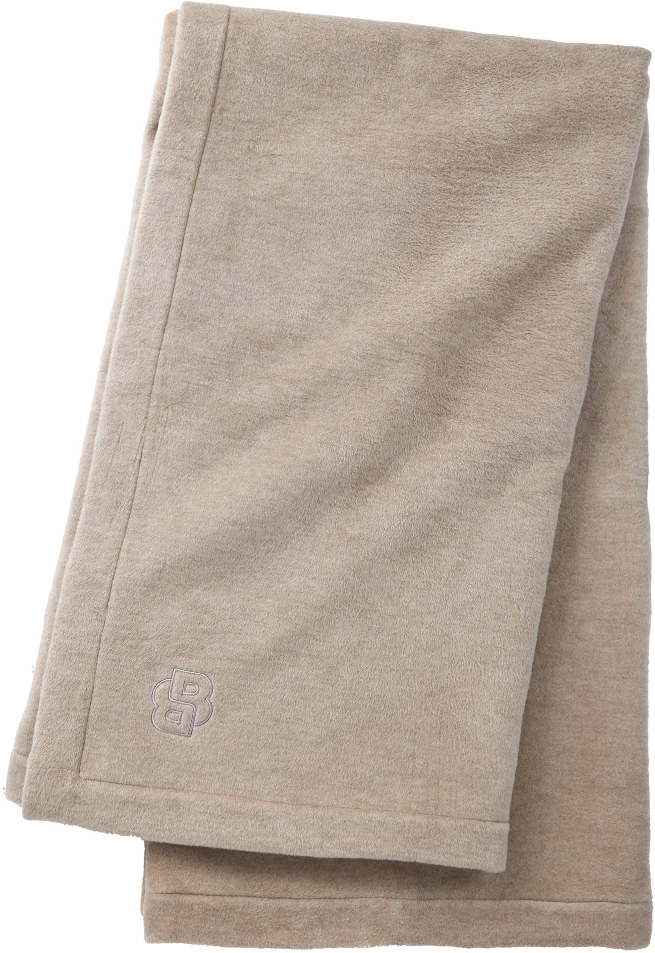 Plaid REVERSO, BOSS Home, mit Label-Applikationen