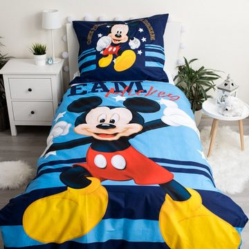 Kinderbettwäsche DISNEY Mickey Mouse Baumwollbettwäsche für Kinder 140cm x 200cm, Sarcia.eu