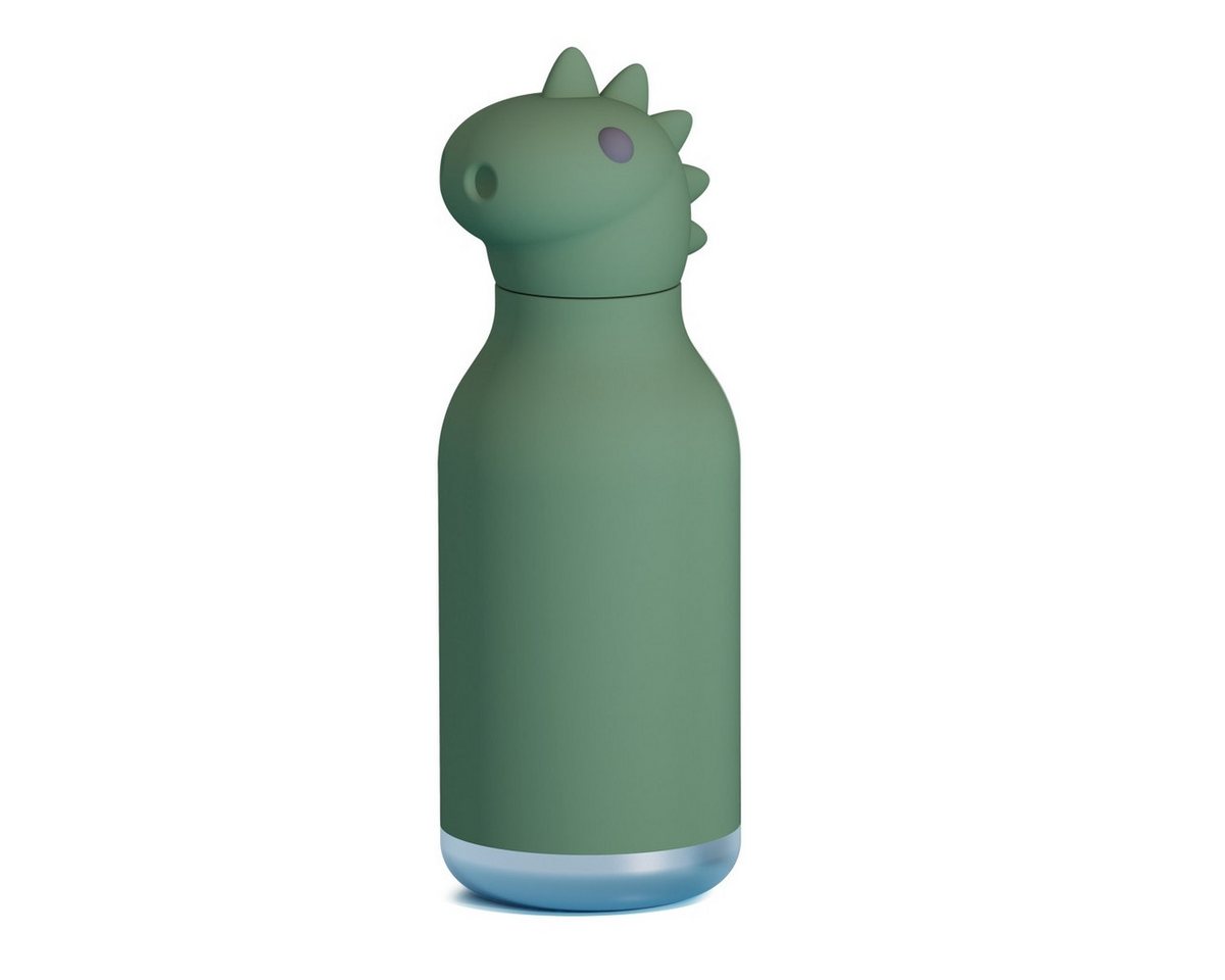 ASOBU Trinkflasche Asobu Bestie Trinkflasche 460 ml, Tier-Design, isoliert, auslaufsicher, 460 ml, Vakuumisolierung, auslaufsicher, Silikon-Trinkhalm, Edelstahl