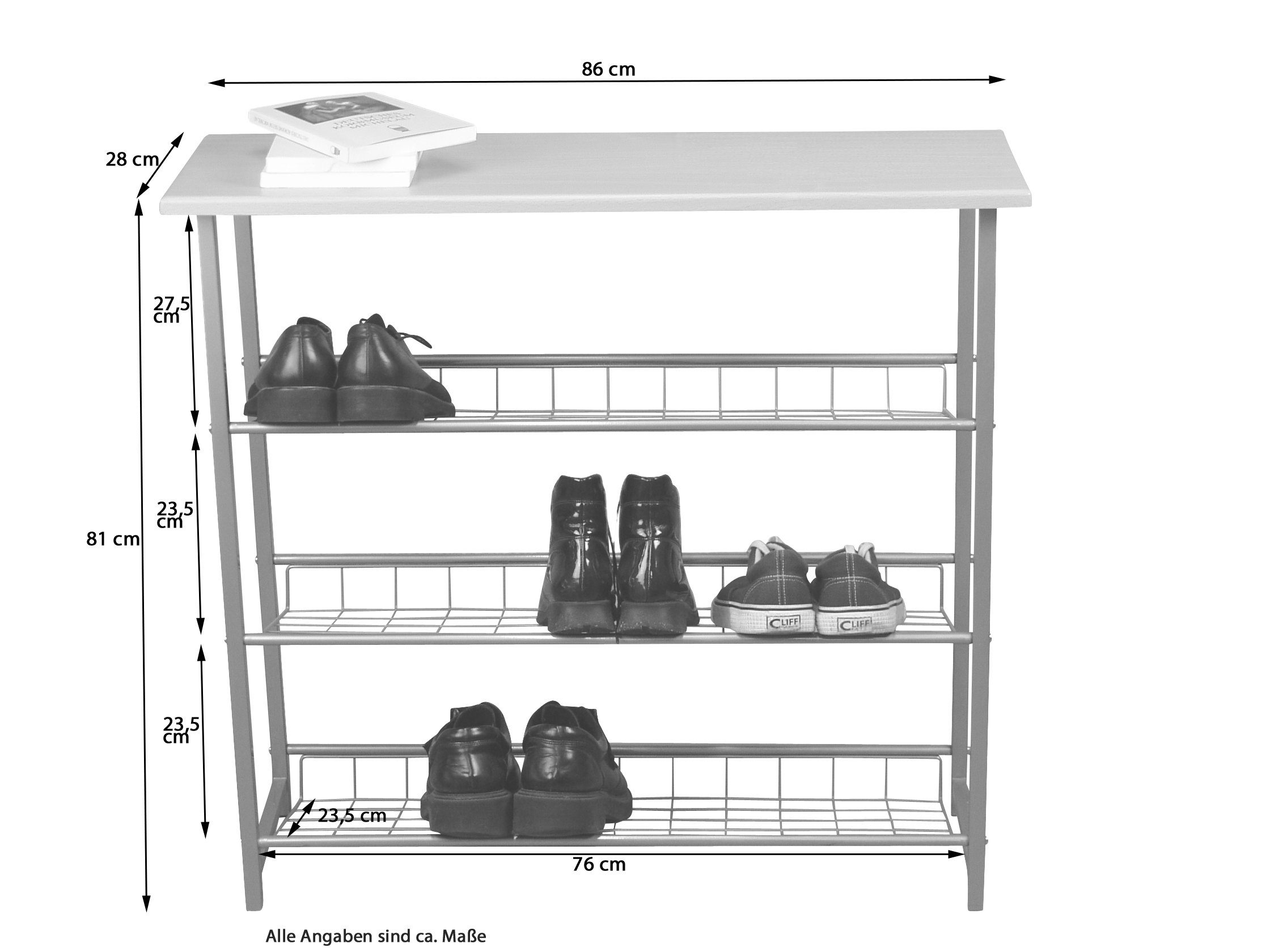 moebel-direkt-online Schuhregal Hanna günstig online kaufen